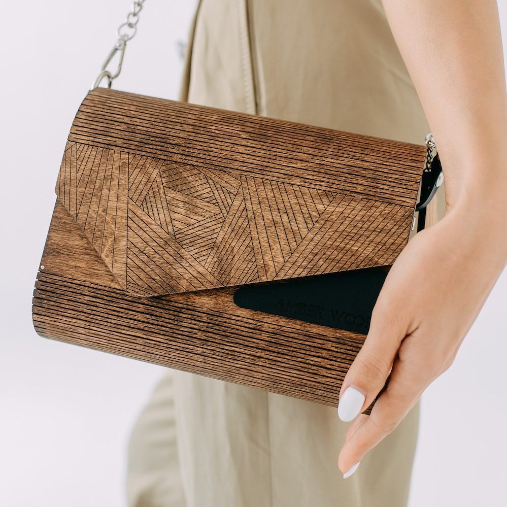 Mia wooden handbag