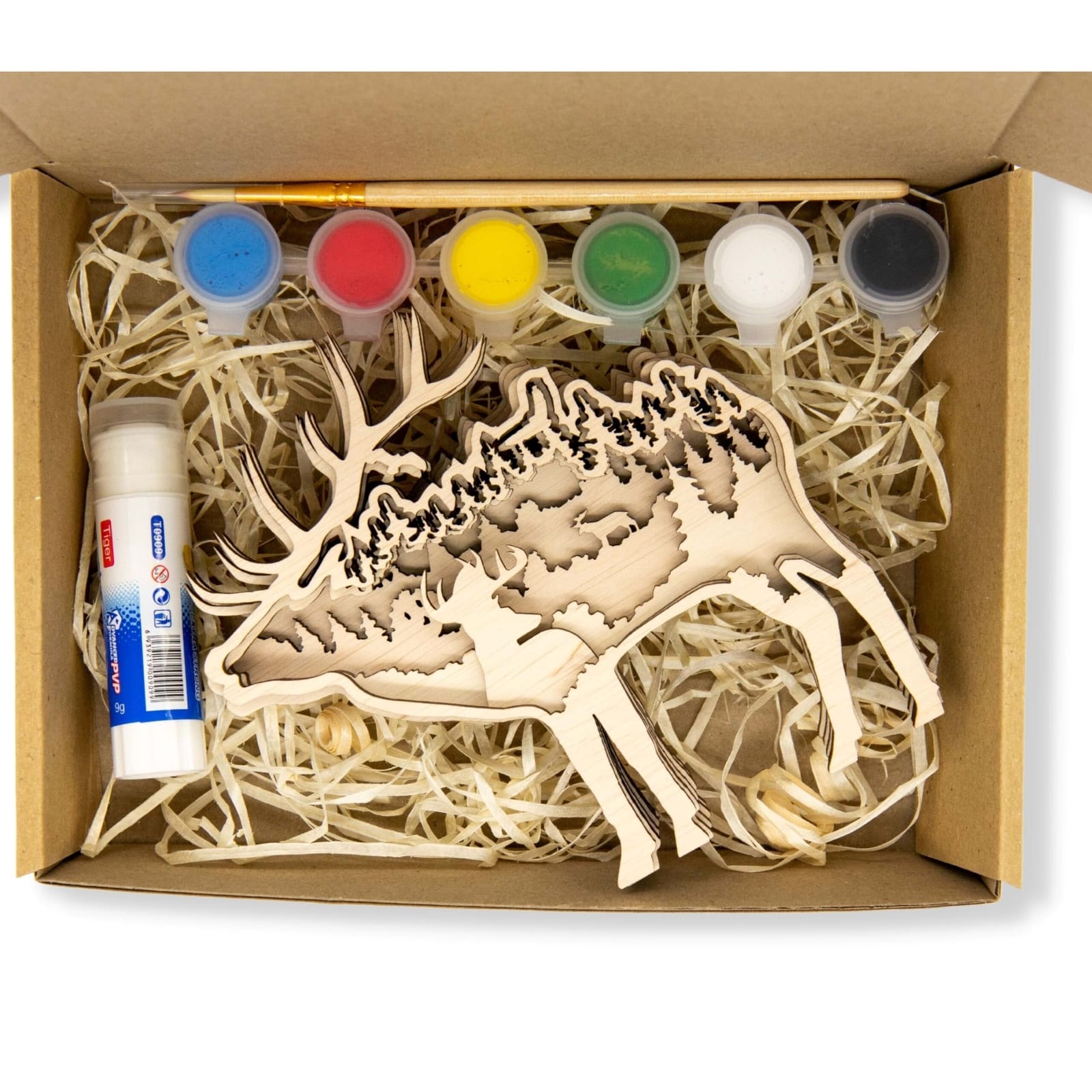 3D Wooden coloring kit Deer