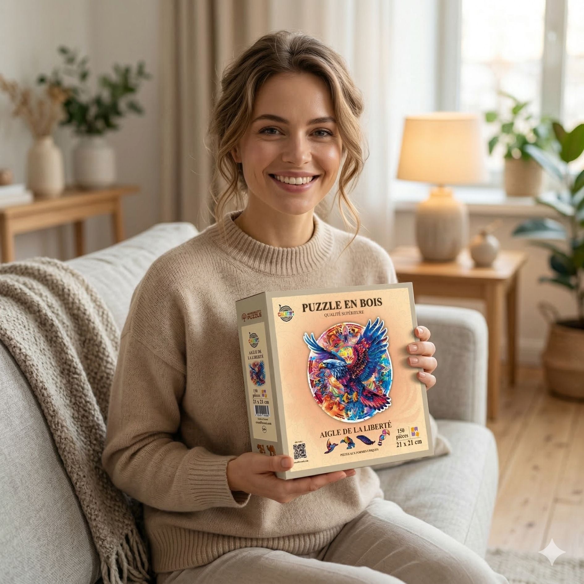 Aigle de la Liberté Puzzle en bois