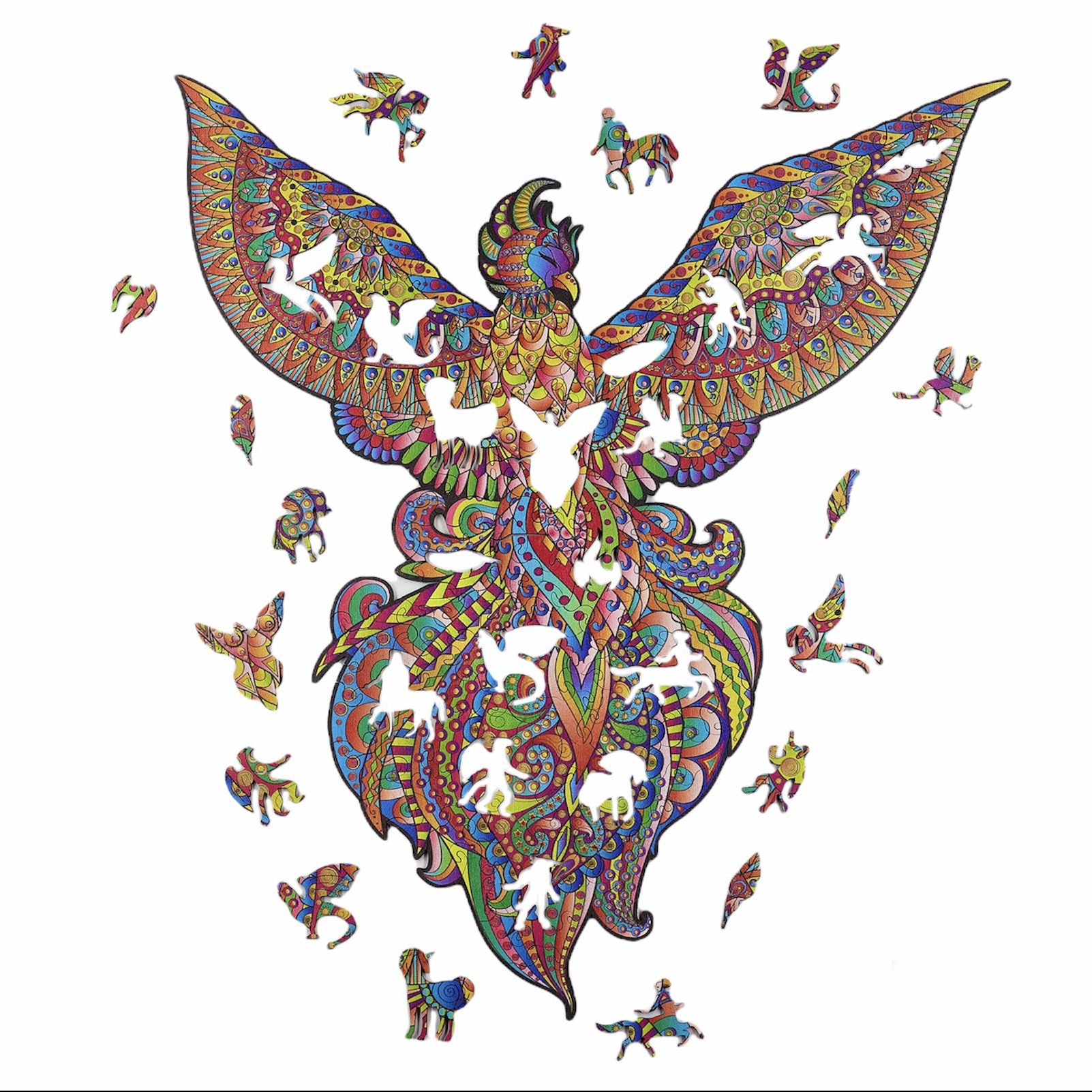 The Flaming Phoenix Wooden Puzzle