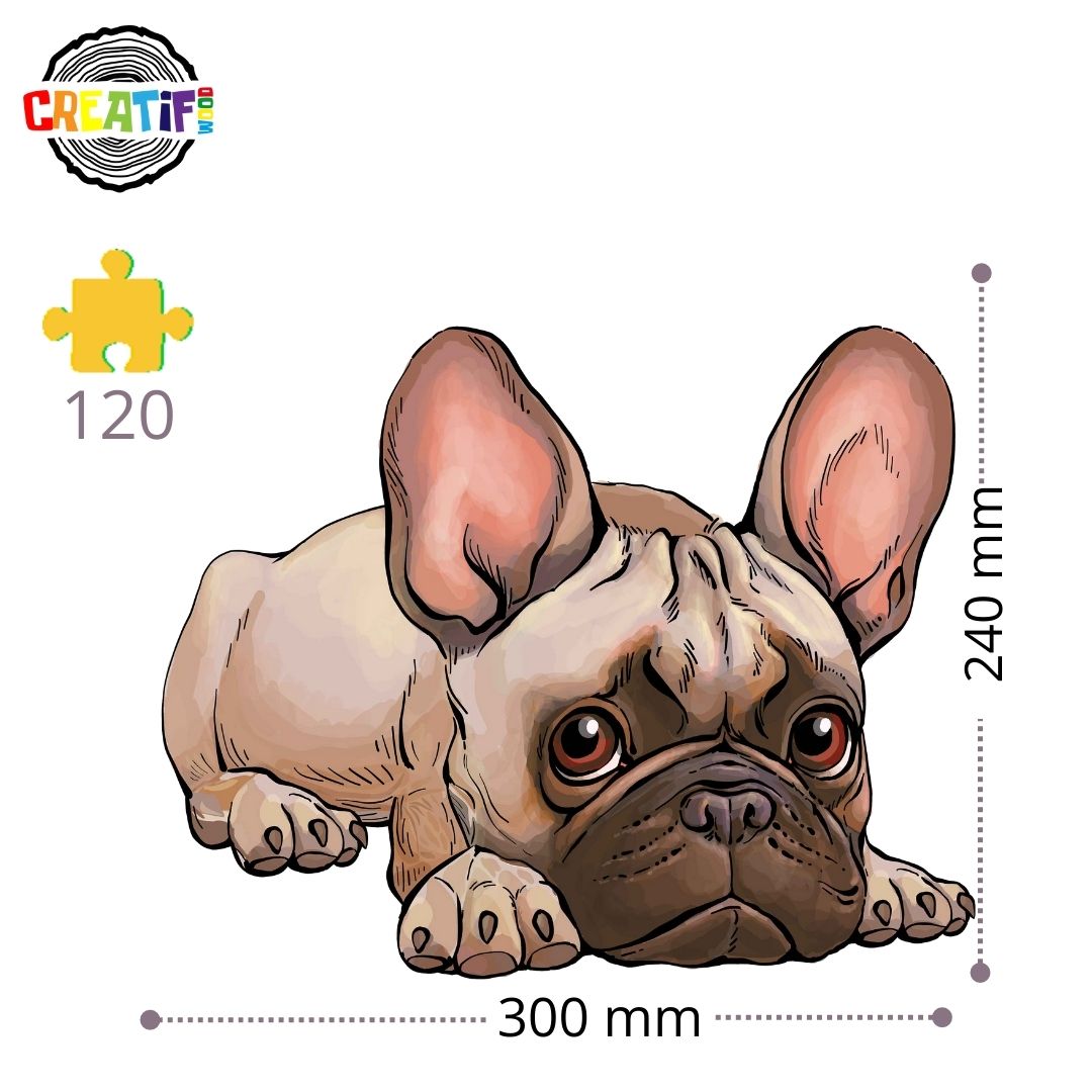 The Faithful Bulldog Wooden Puzzle