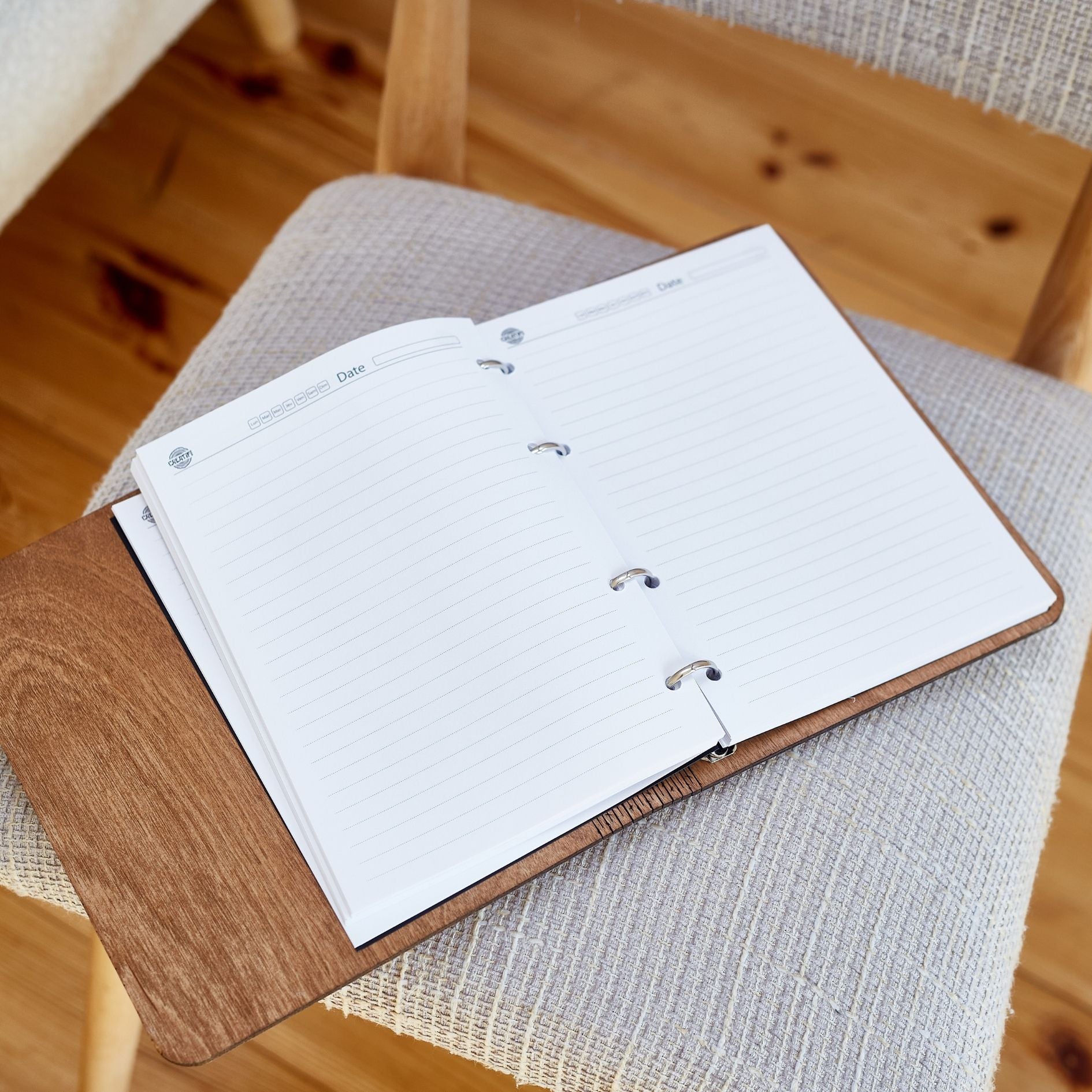 Wooden notebook Spring