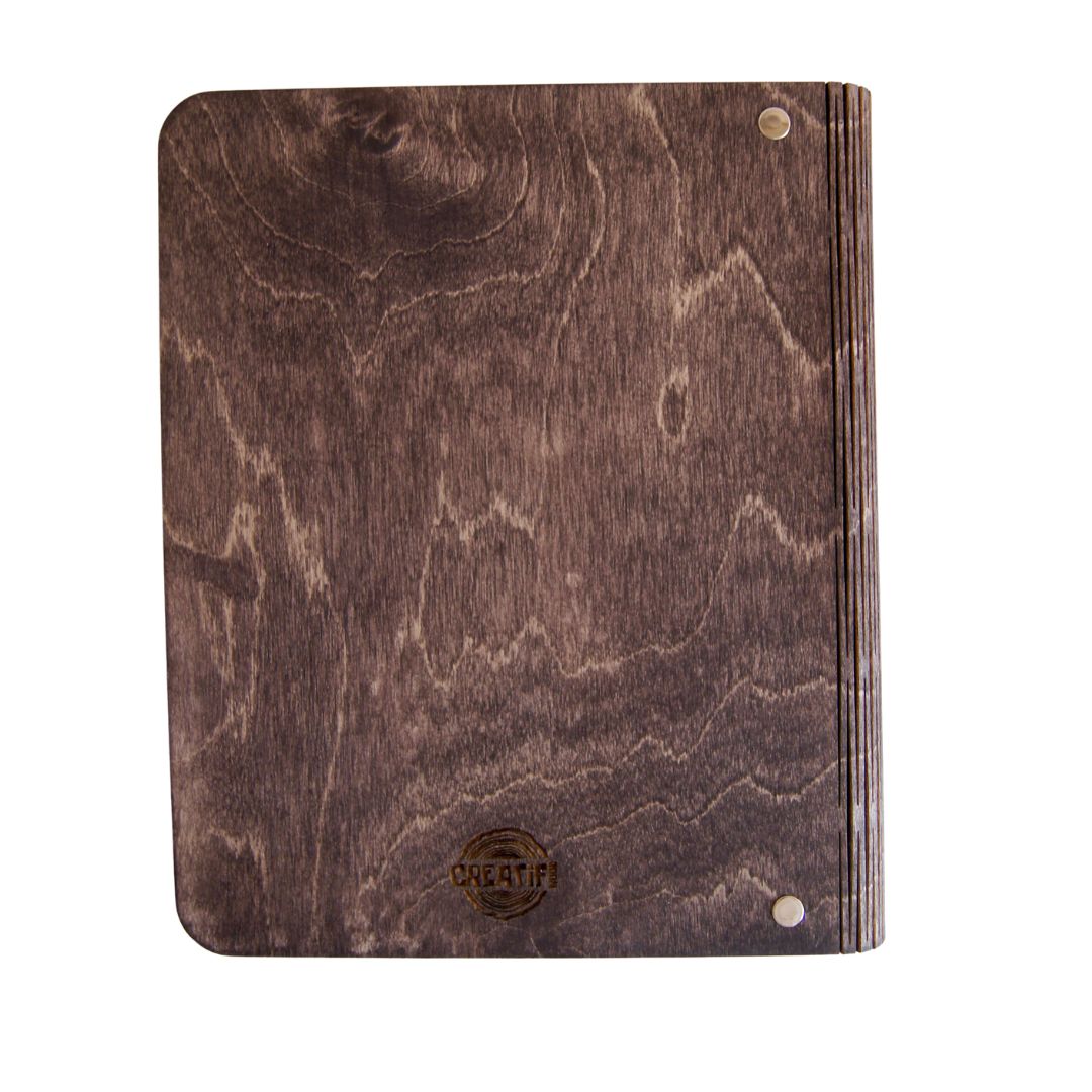 Wooden notebook Triskel