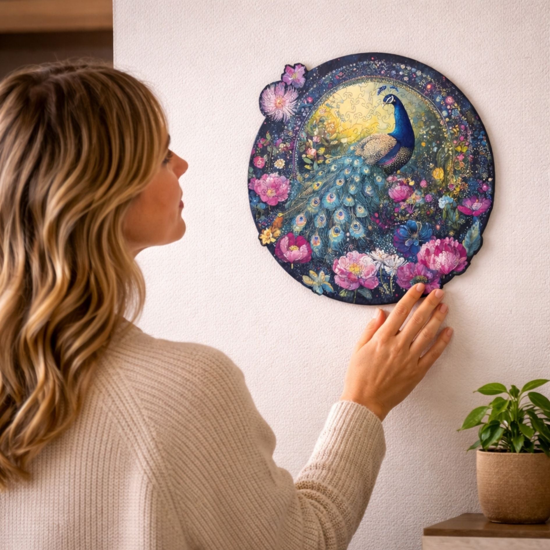Jardin du paon Puzzle en bois