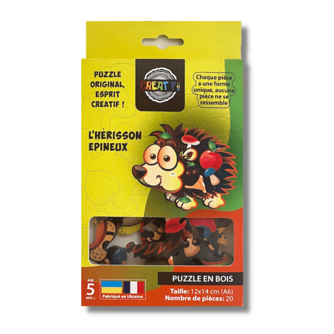 The Thorny Hedgehog Wooden Puzzle