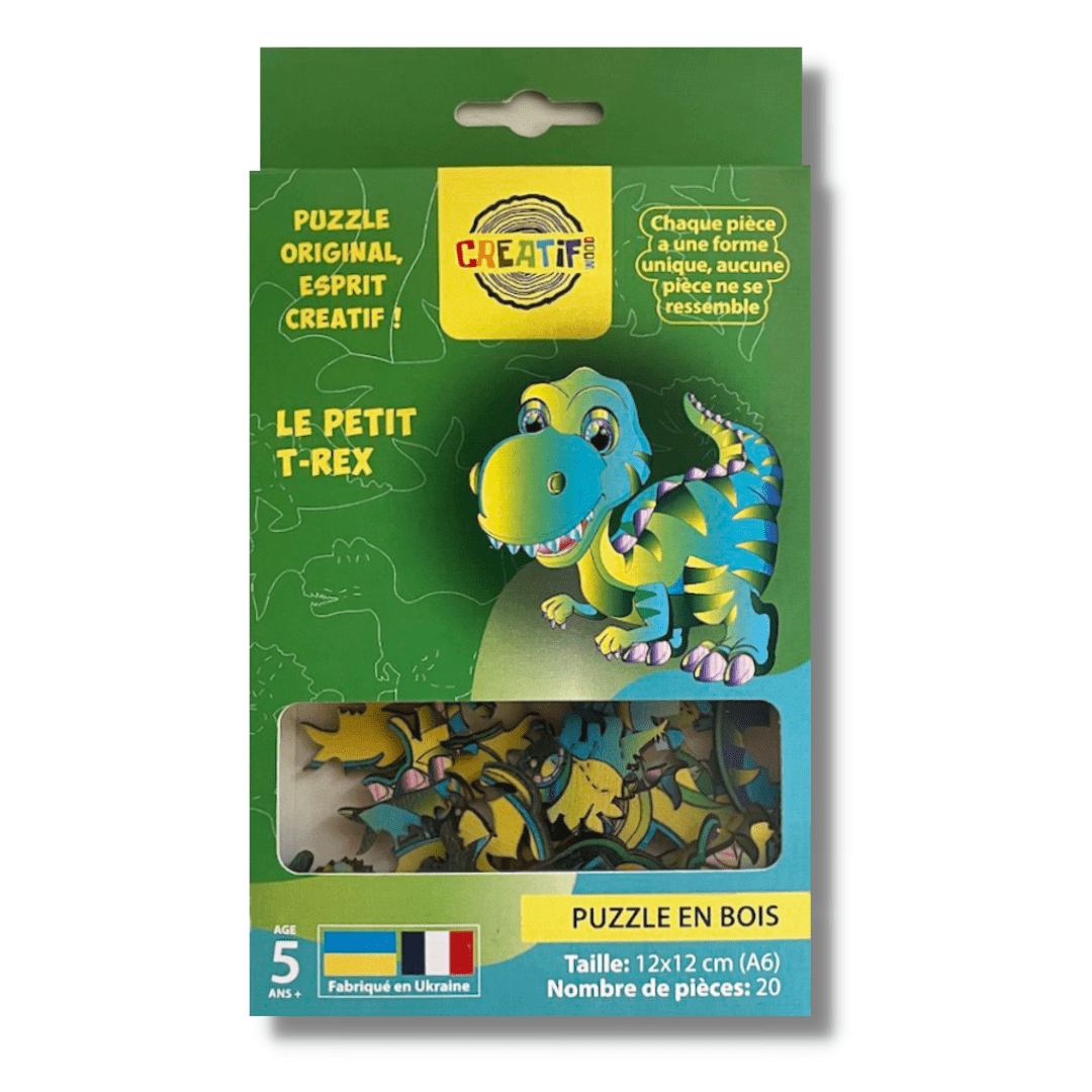 The Little T-rex Wooden Puzzle