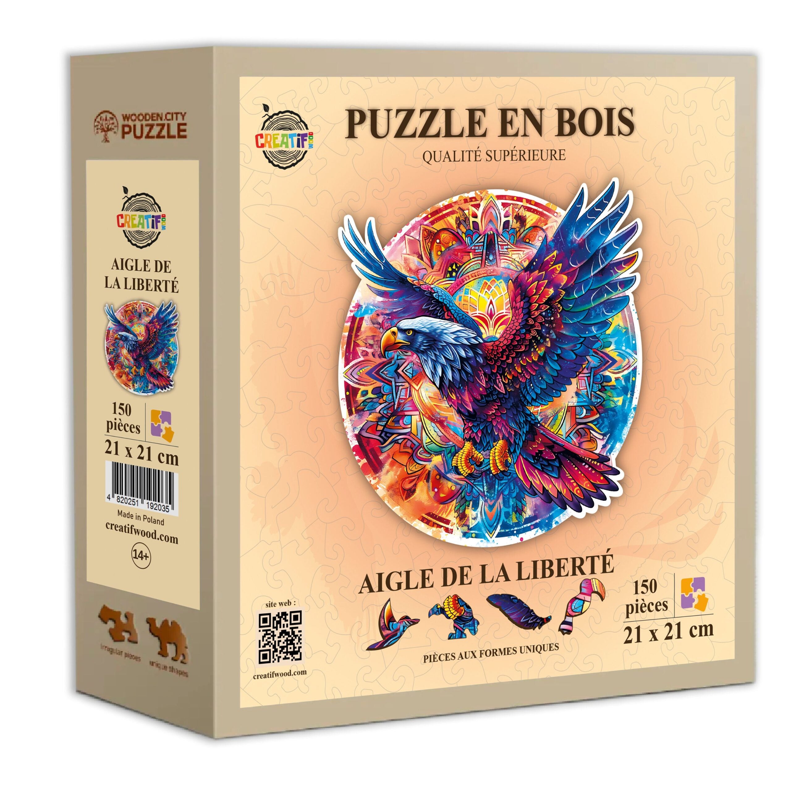Aigle de la Liberté Puzzle en bois