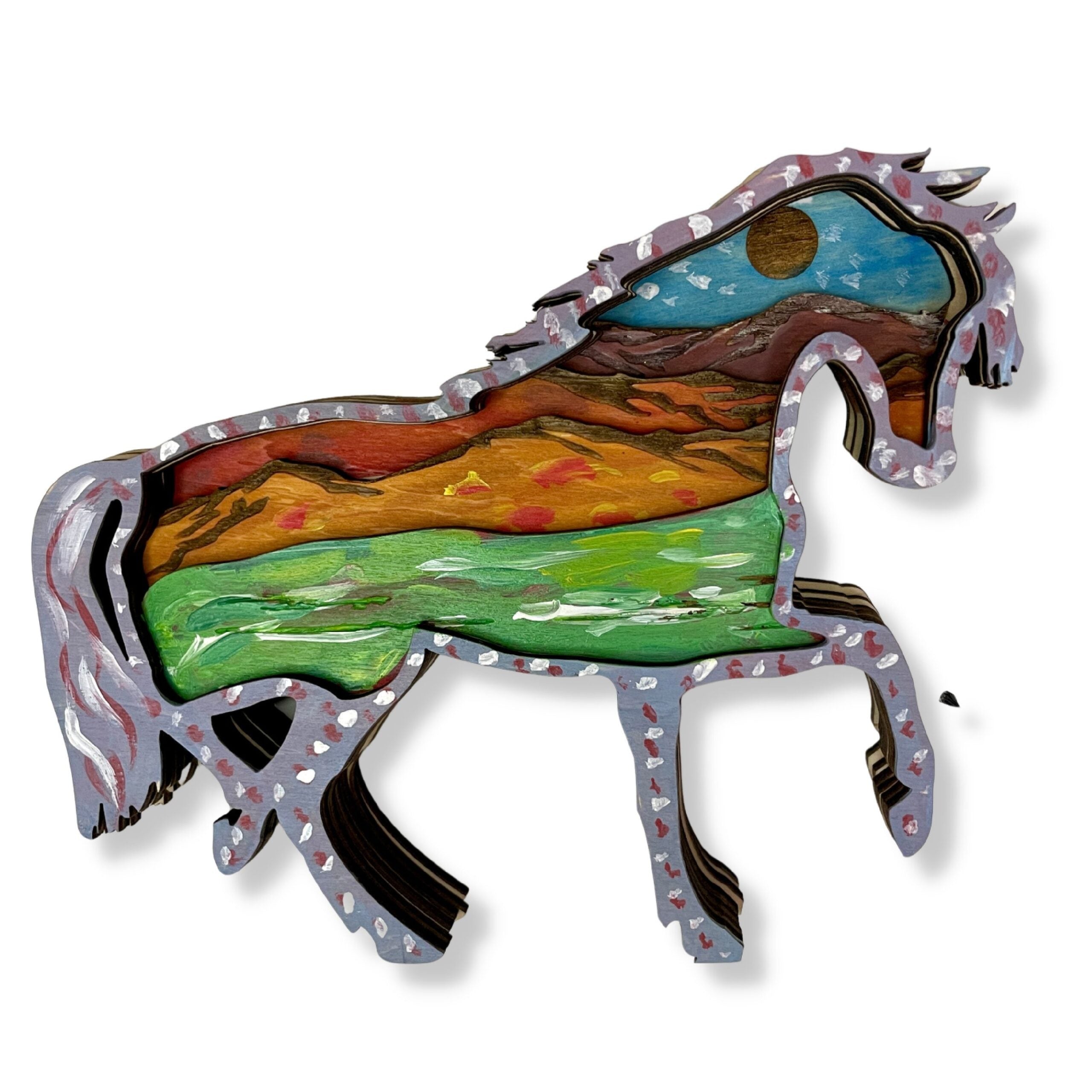 3D Wooden coloring kit Horse