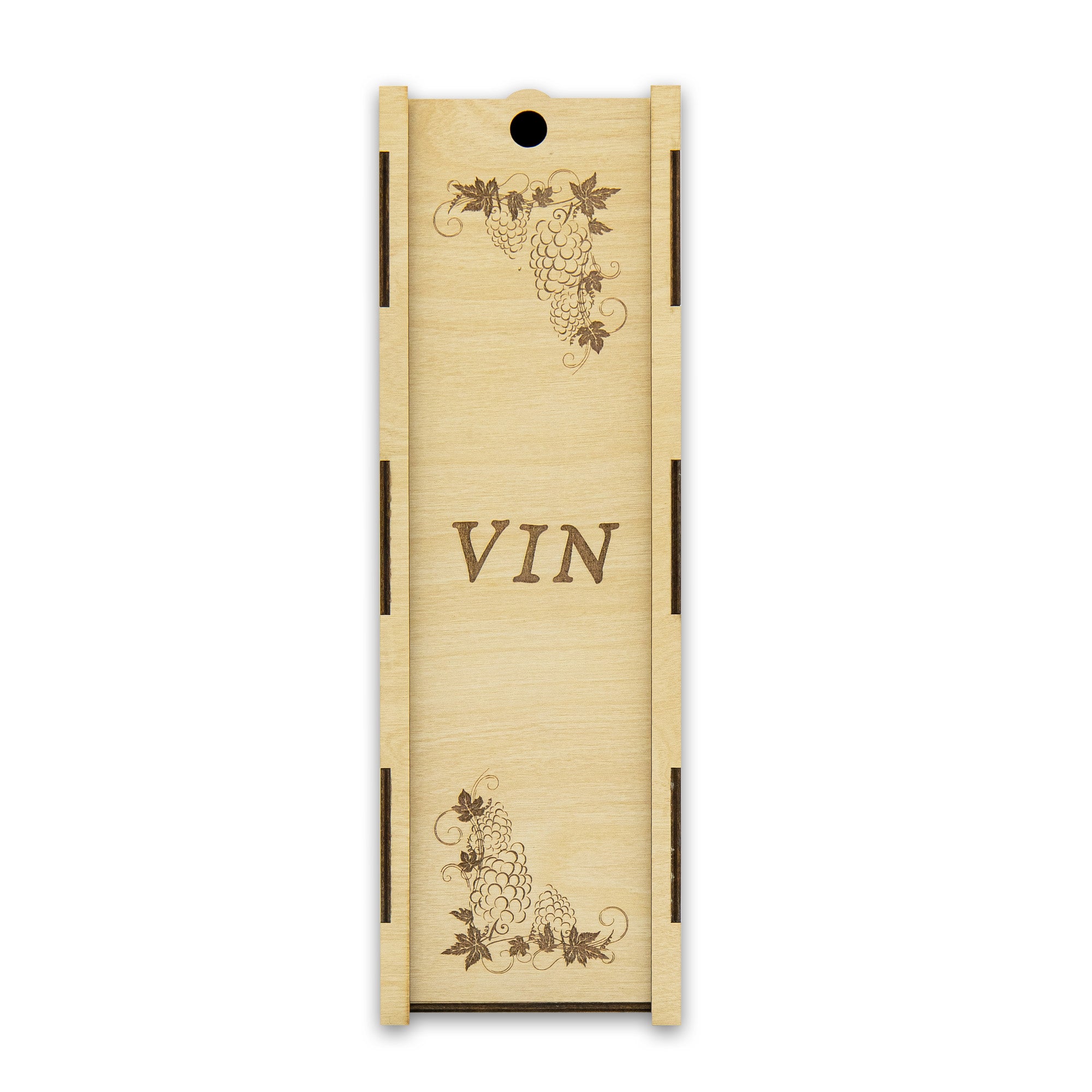 "Grape" light wooden wine box