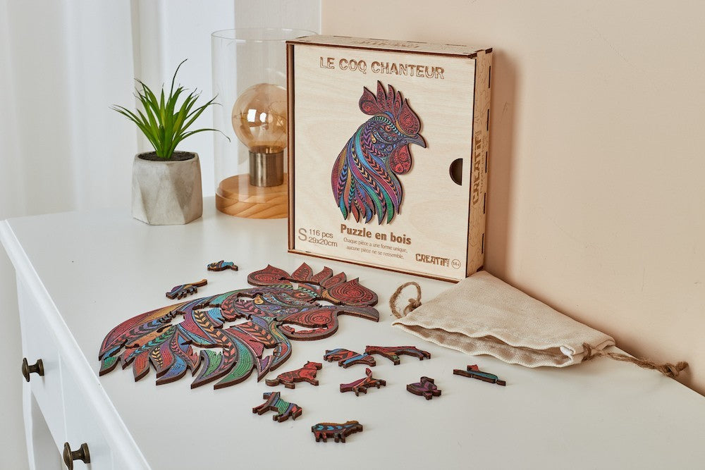 Singing Rooster Wooden Puzzle