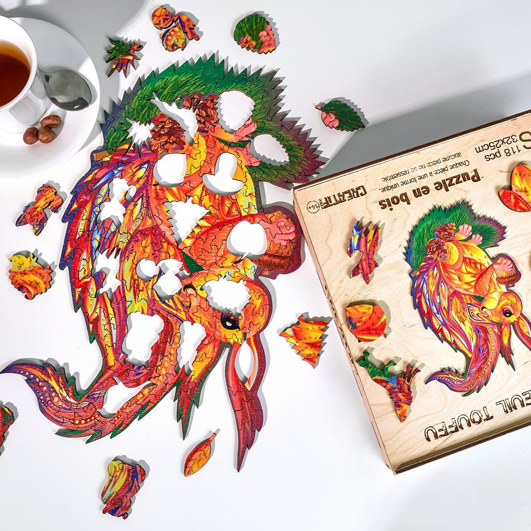 The Fluffy Squirrel Wooden Puzzle