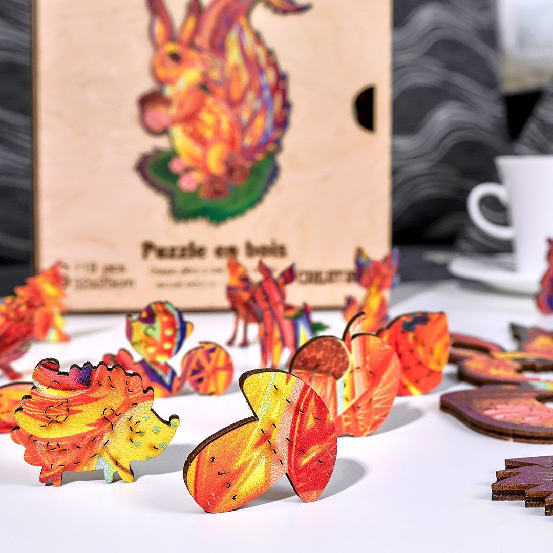 The Fluffy Squirrel Wooden Puzzle