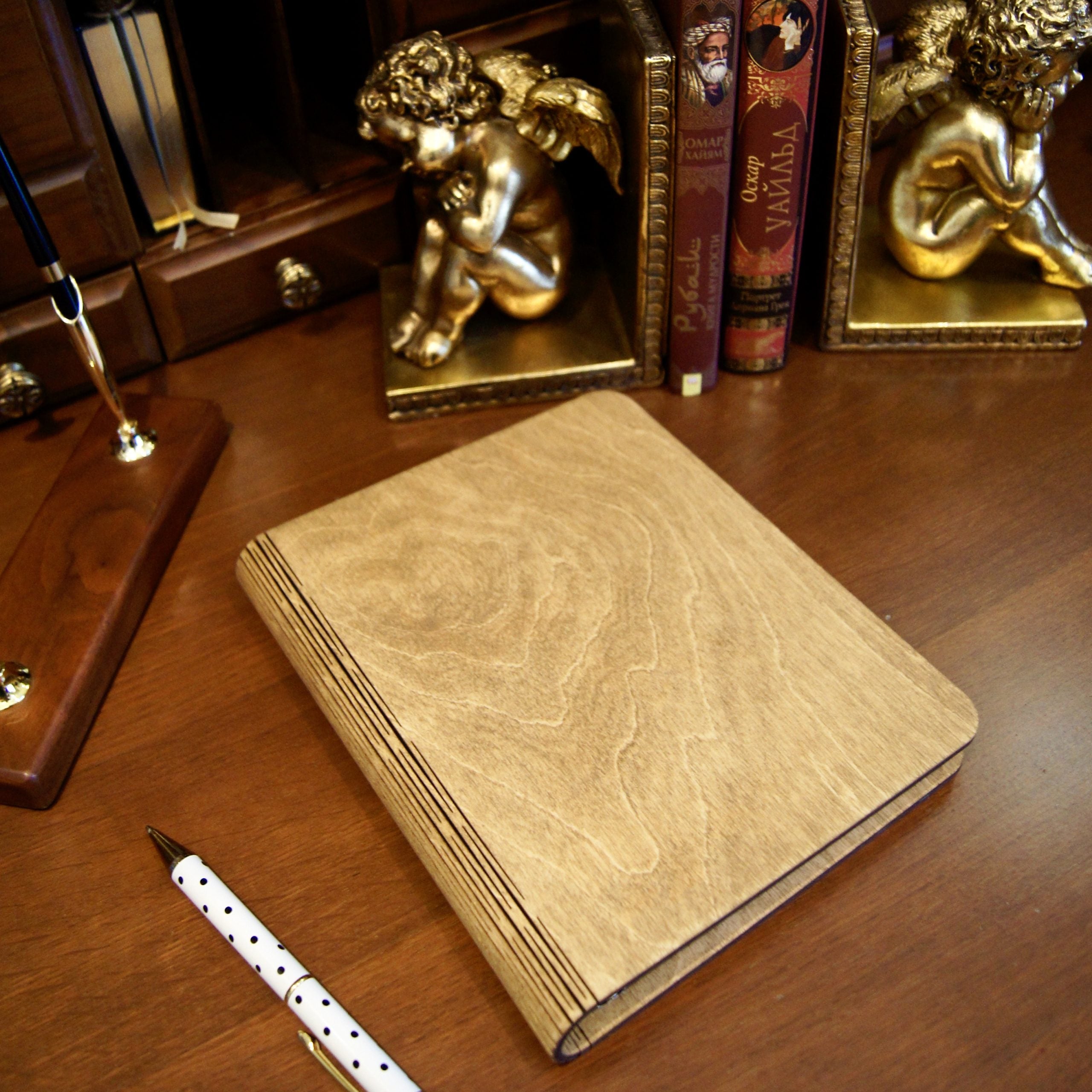 Wooden notebook