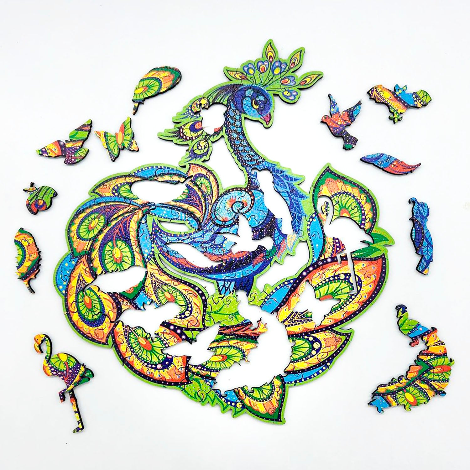 The Fascinating Peacock Wooden Puzzle