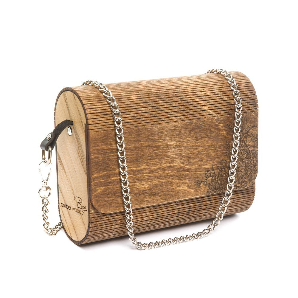 Flora wooden handbag