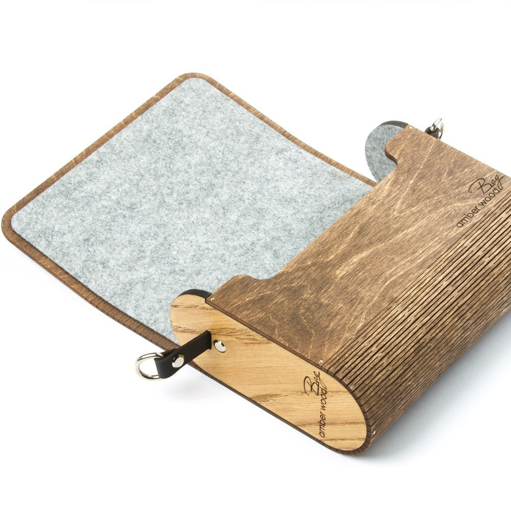 Flora wooden handbag