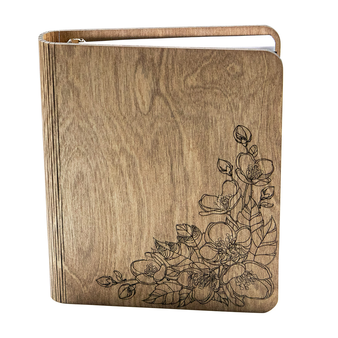 Wooden notebook Spring