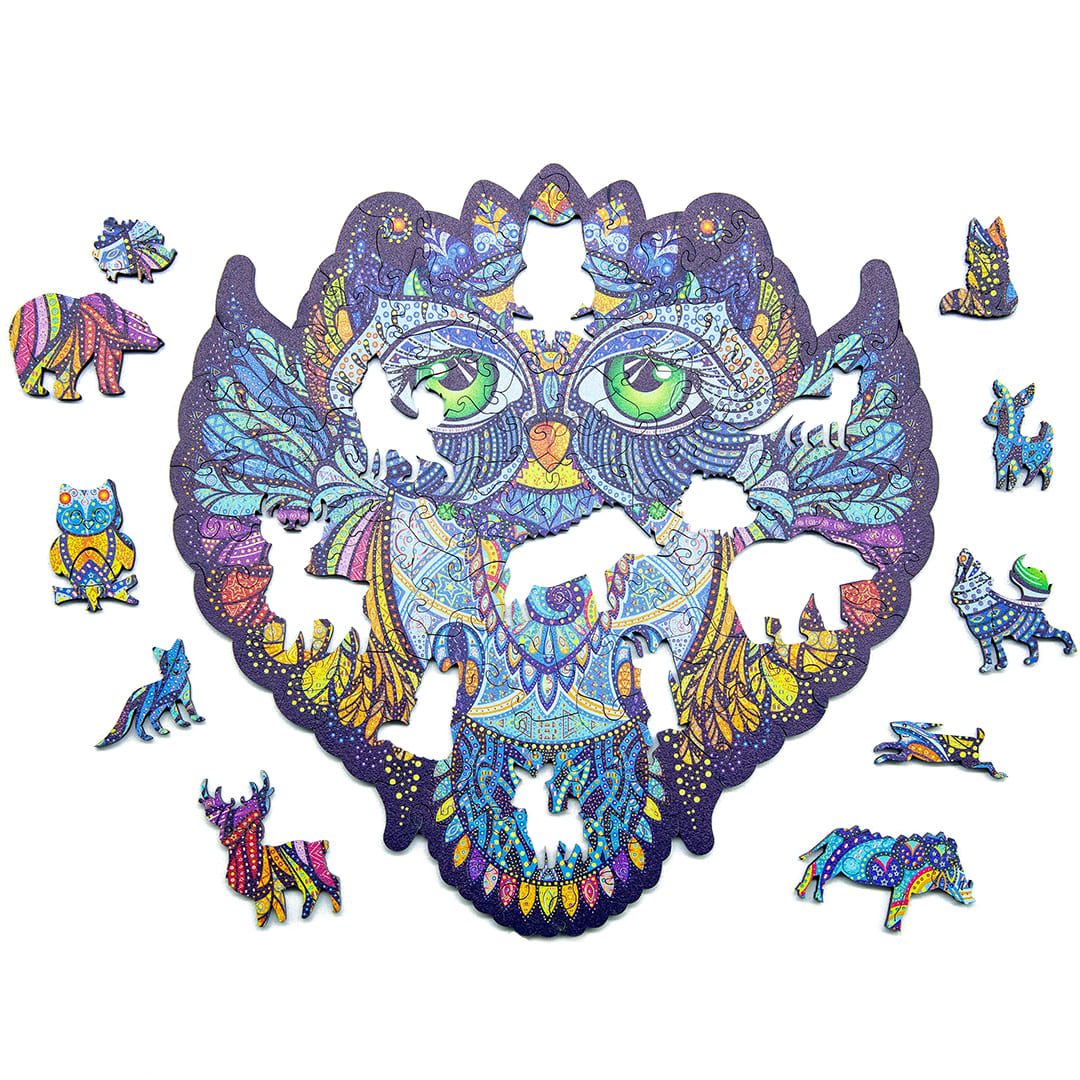 Beautiful Owl Wooden Puzzle