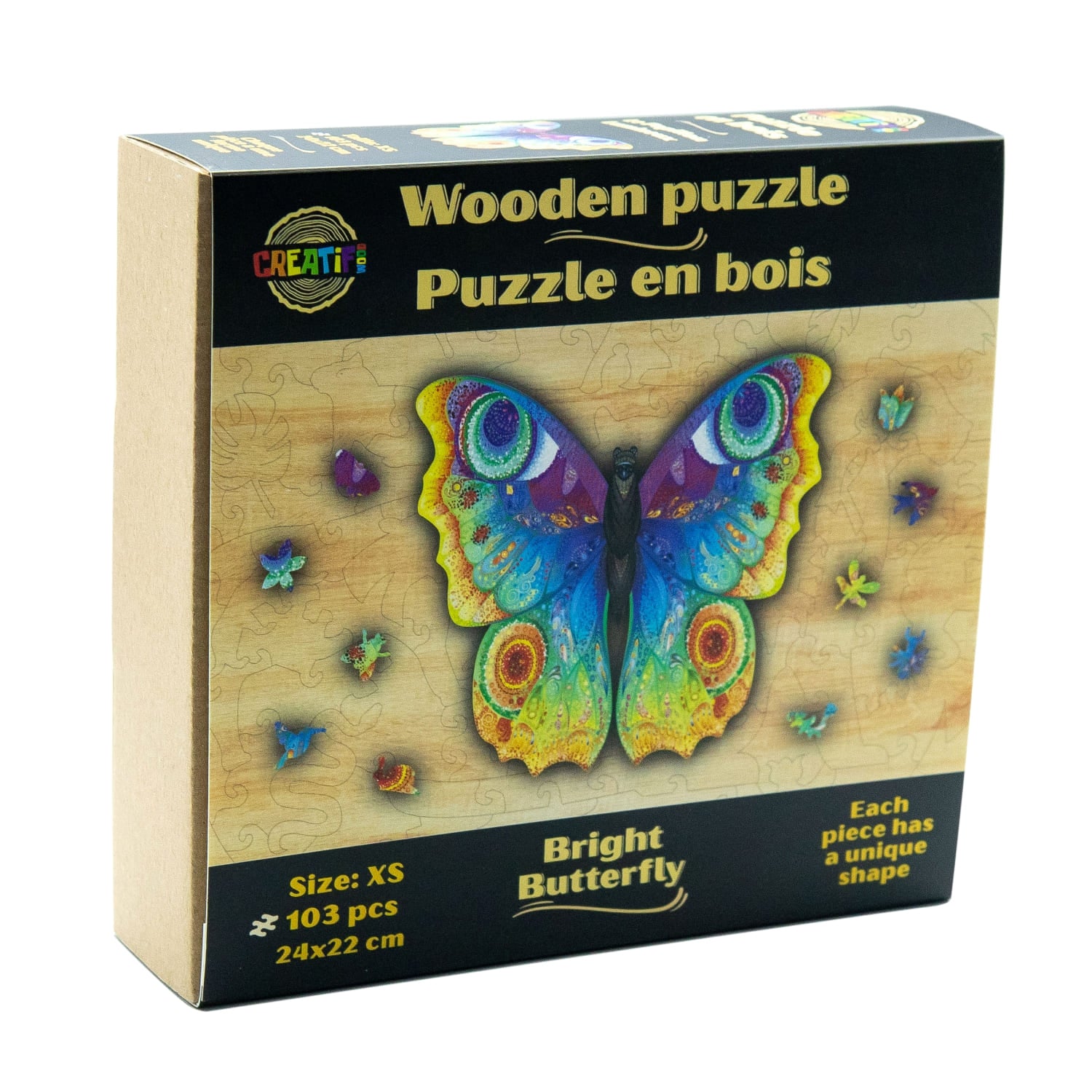 The Luminous Butterfly Wooden Puzzle