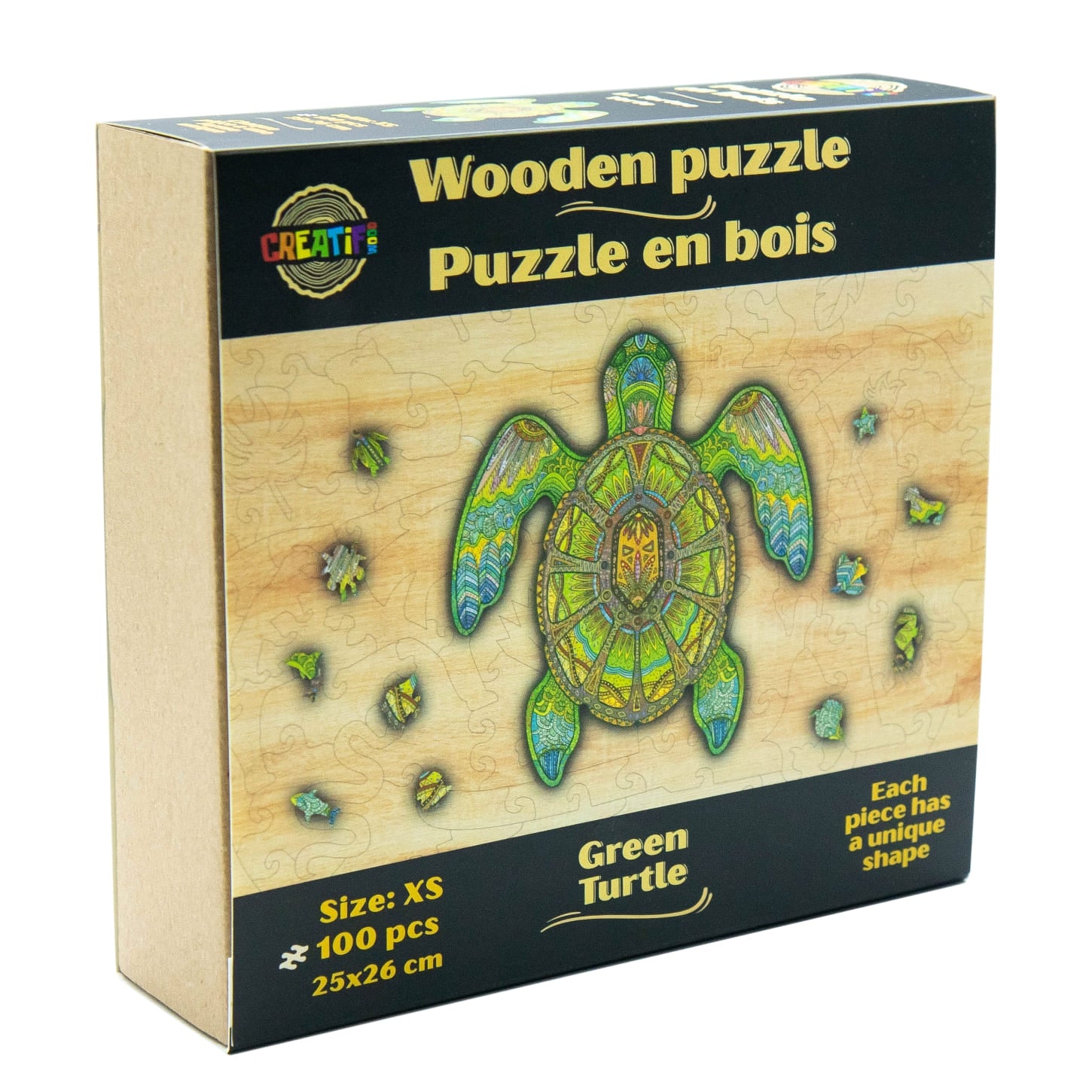 The Green Turtle Wooden Puzzle