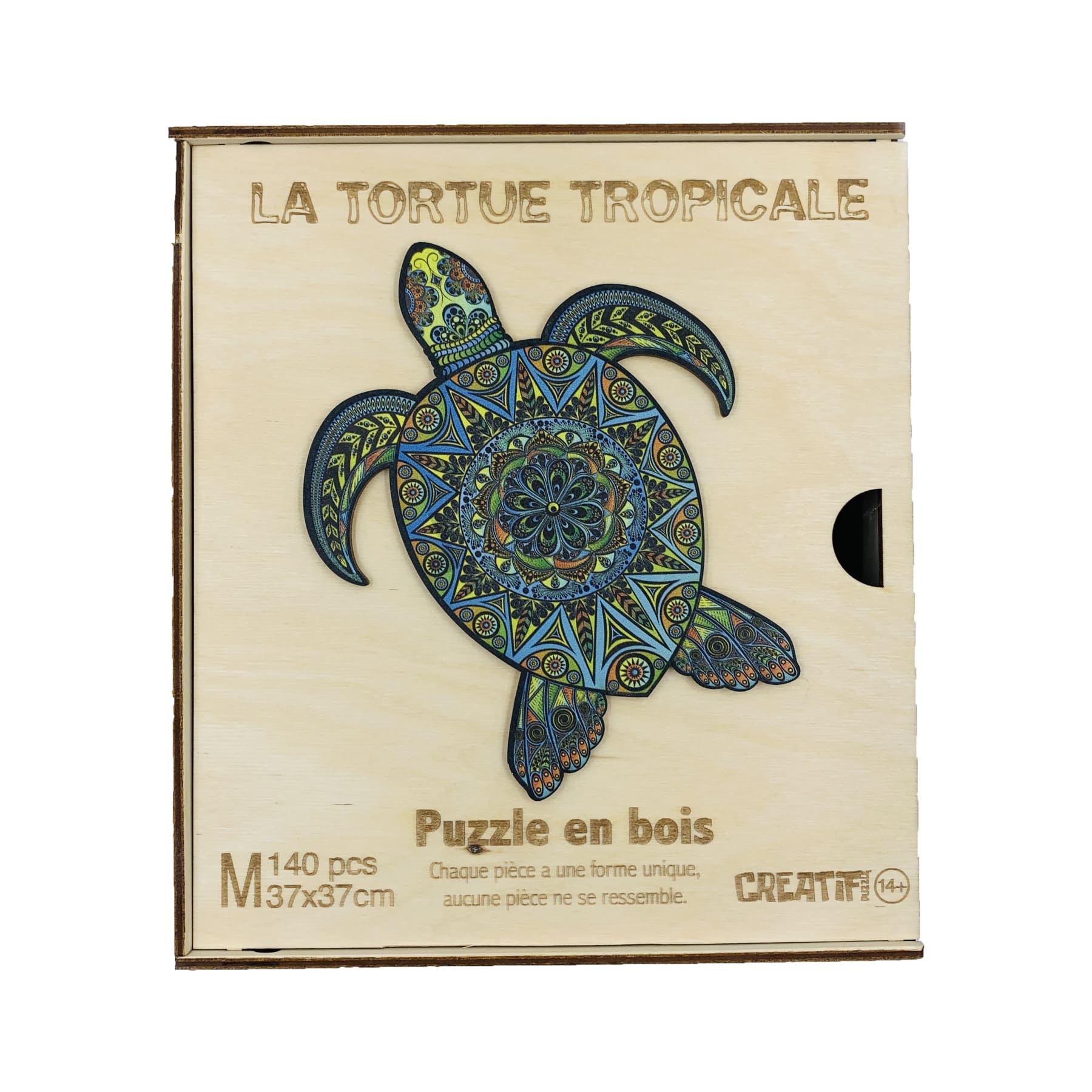 Tropical Turtle Wooden Puzzle #Box_Wooden box