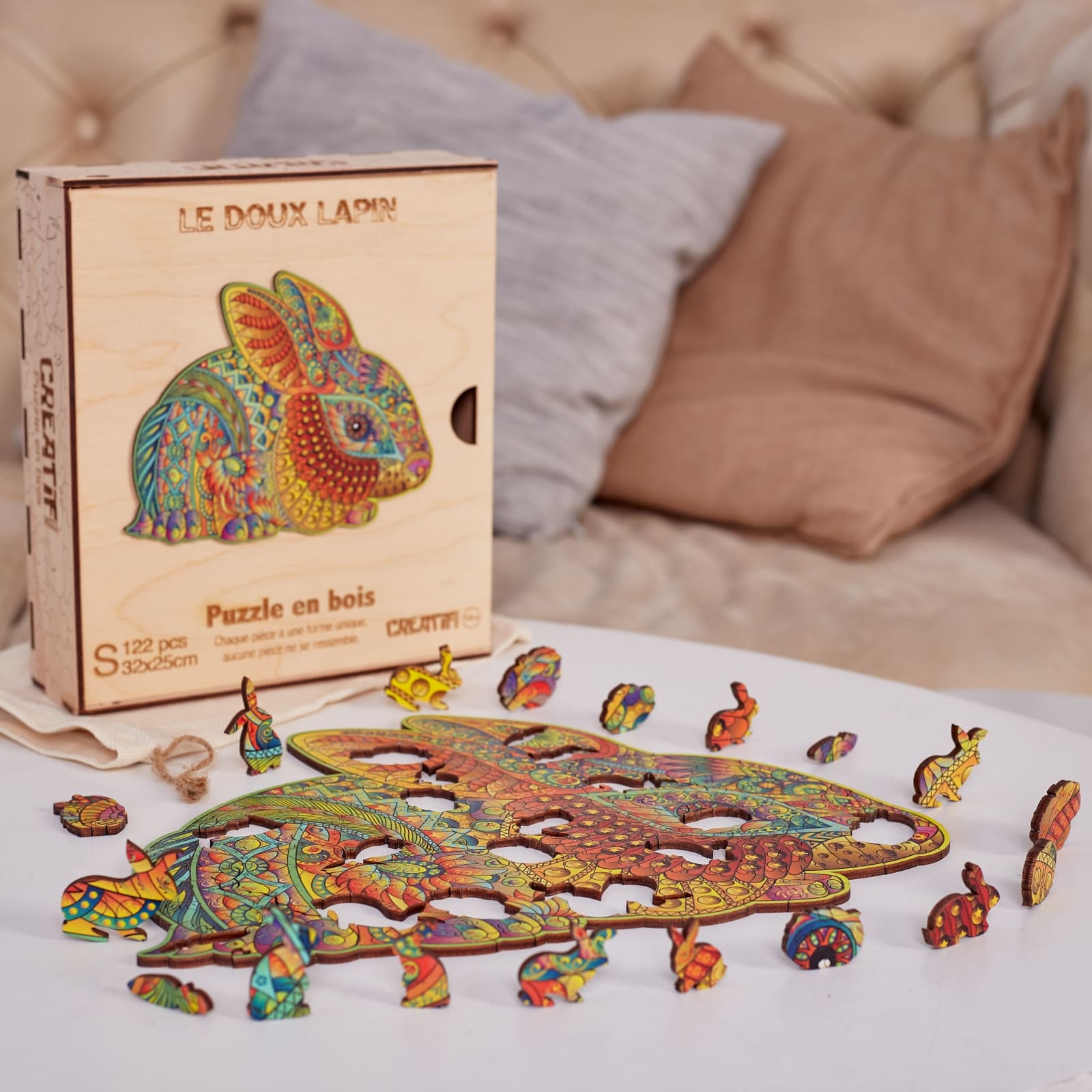 Gentle Rabbit Wooden Puzzle