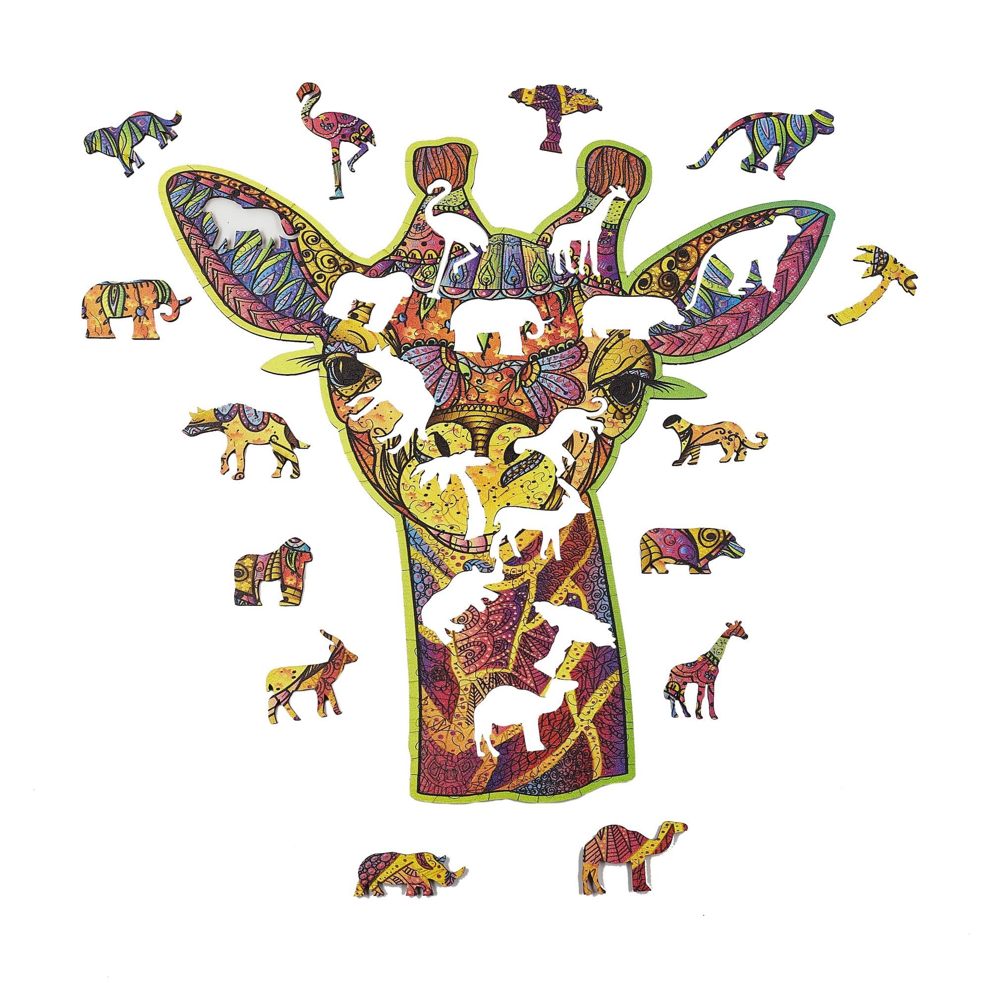 The Funny Giraffe Wooden Puzzle