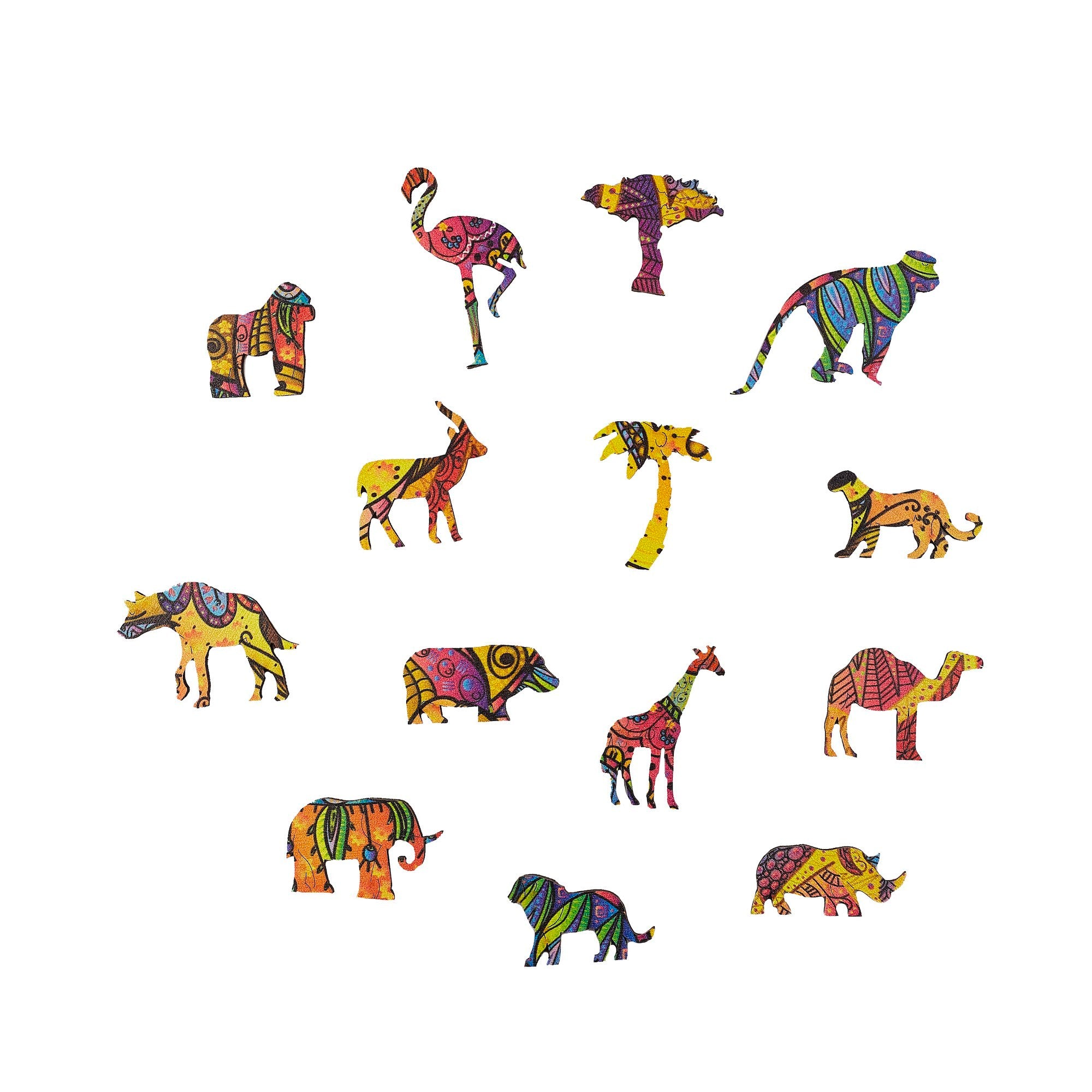 The Funny Giraffe Wooden Puzzle