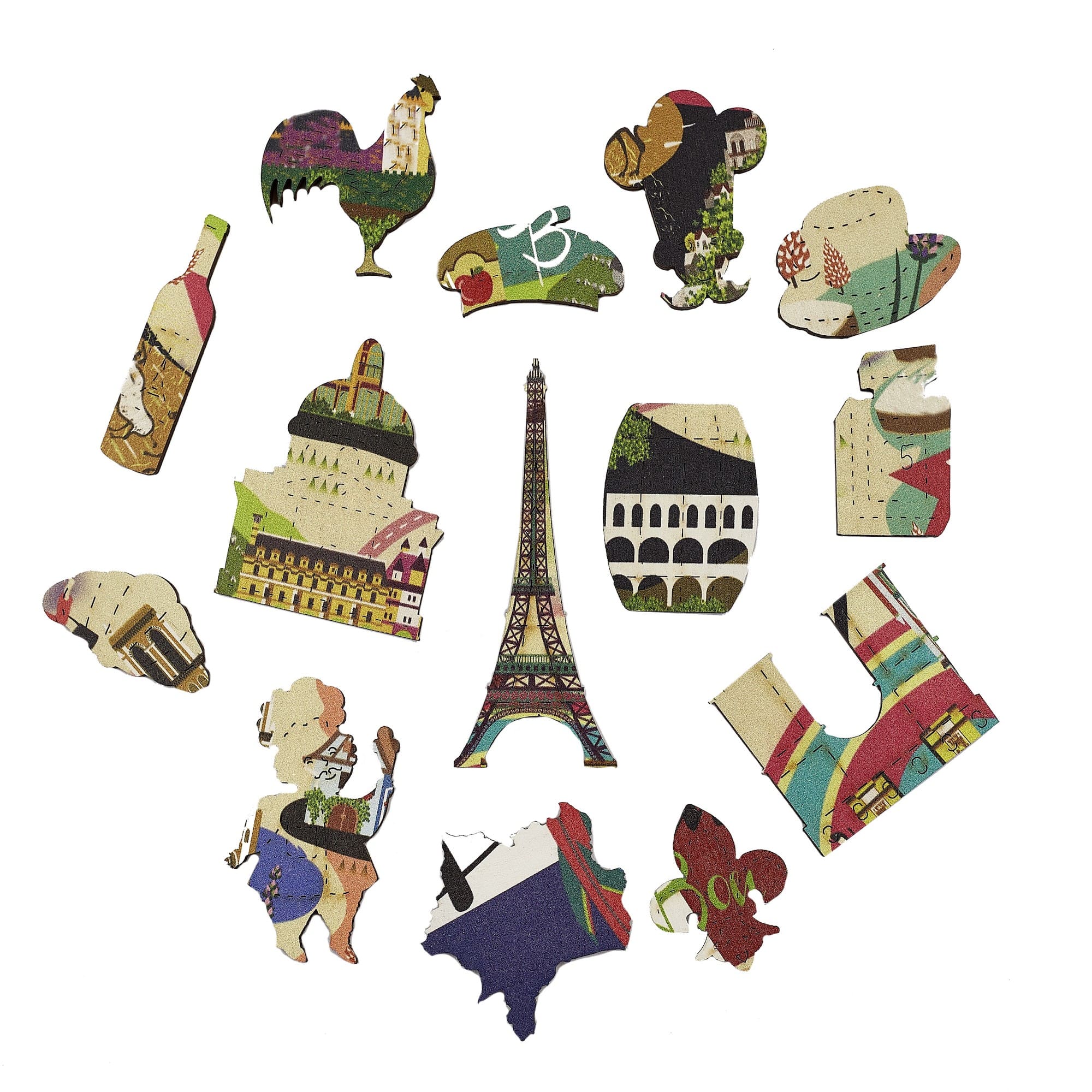 France Discovery Wooden Puzzle