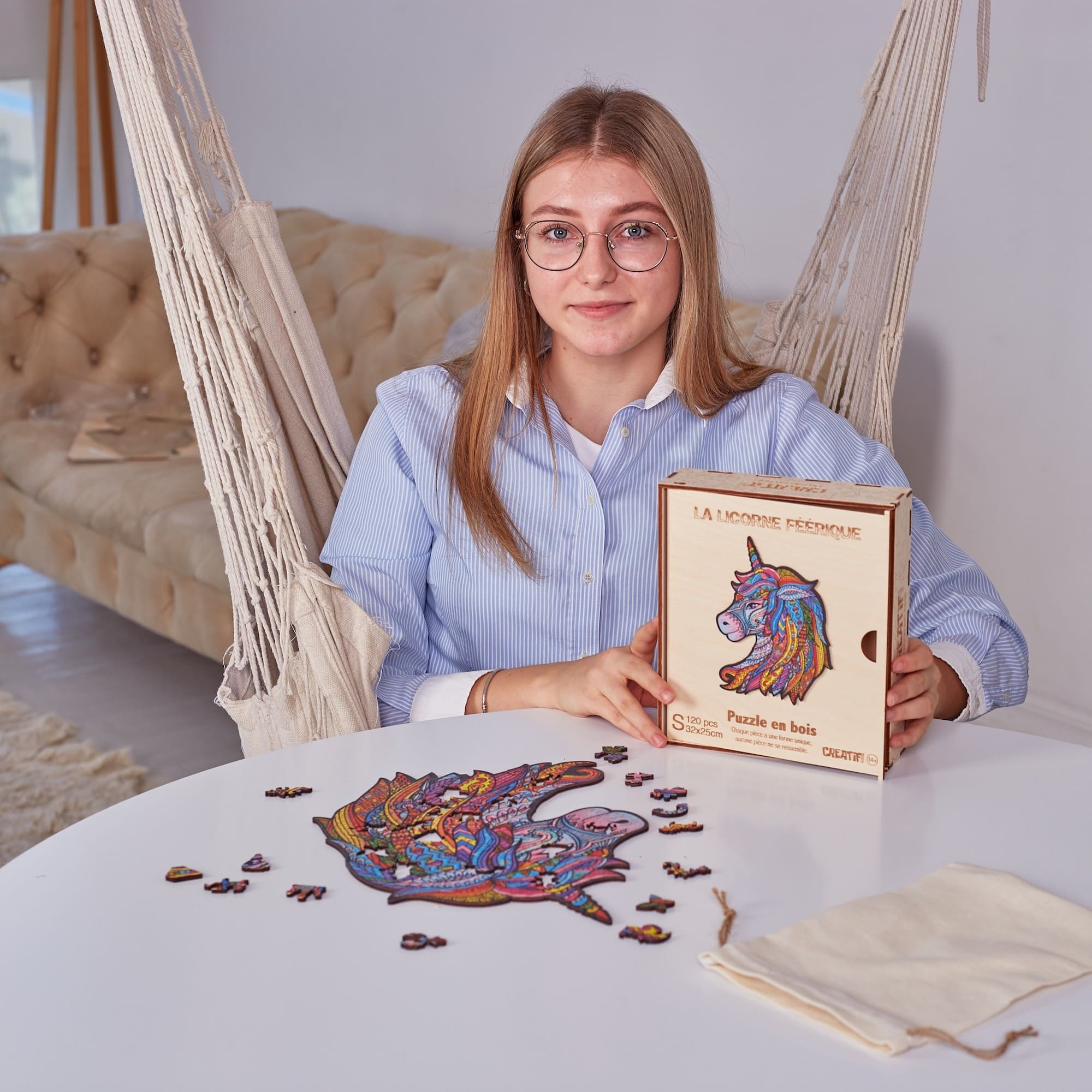 Fabulous Unicorn Wooden Puzzle #Box_Wooden box