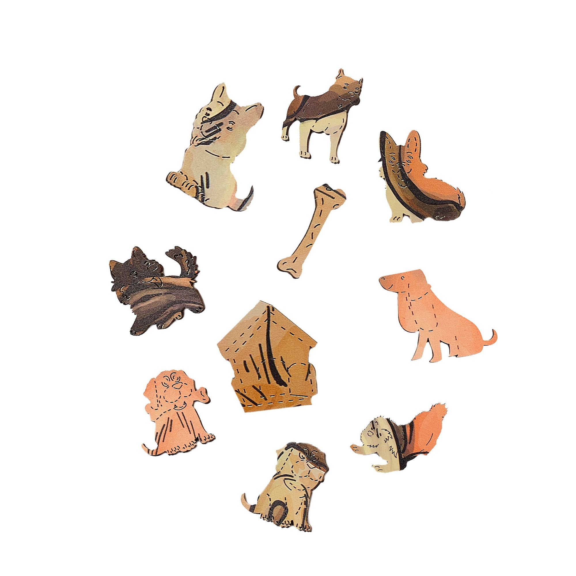The Faithful Bulldog Wooden Puzzle