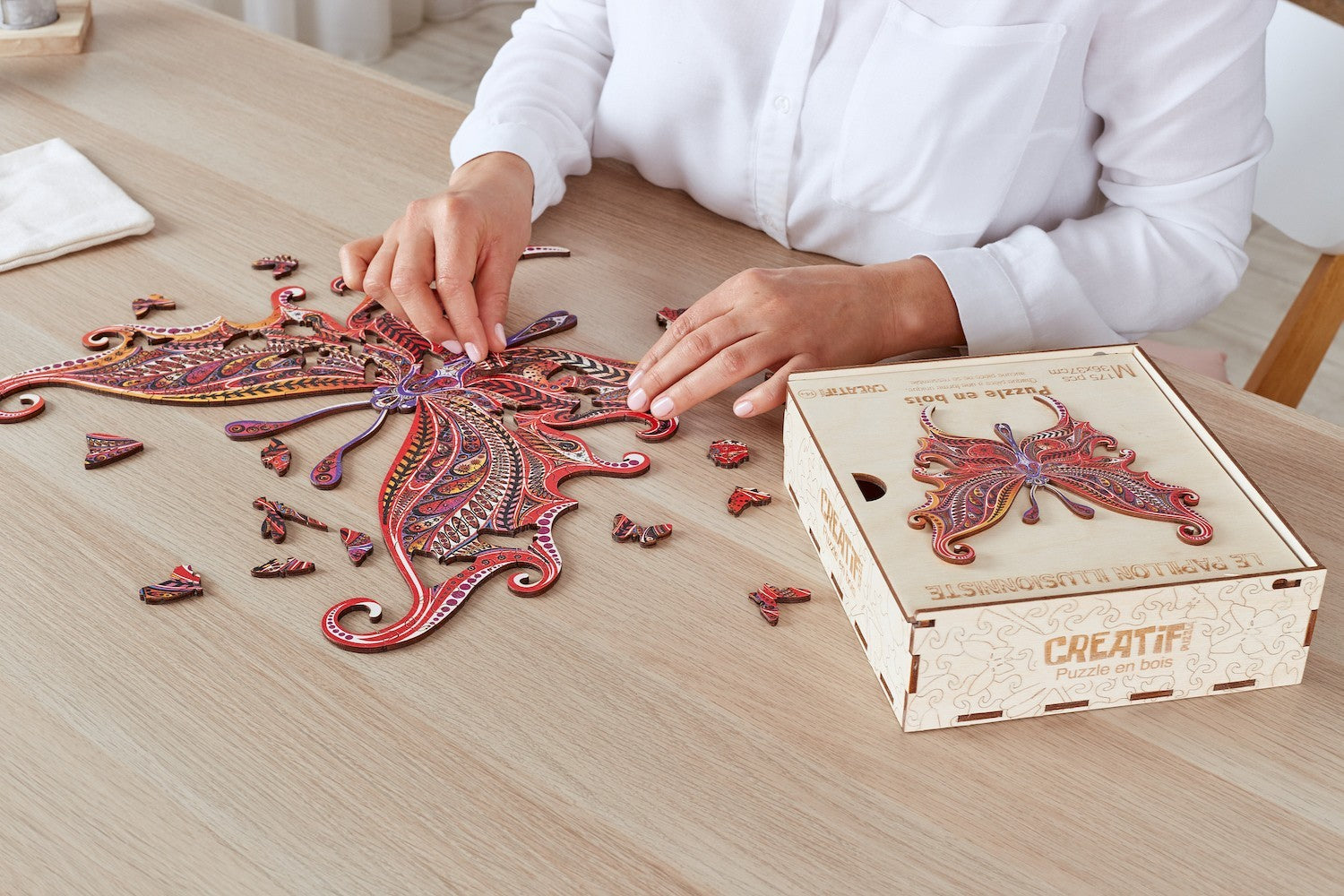 Butterfly Illusionist, wooden puzzle