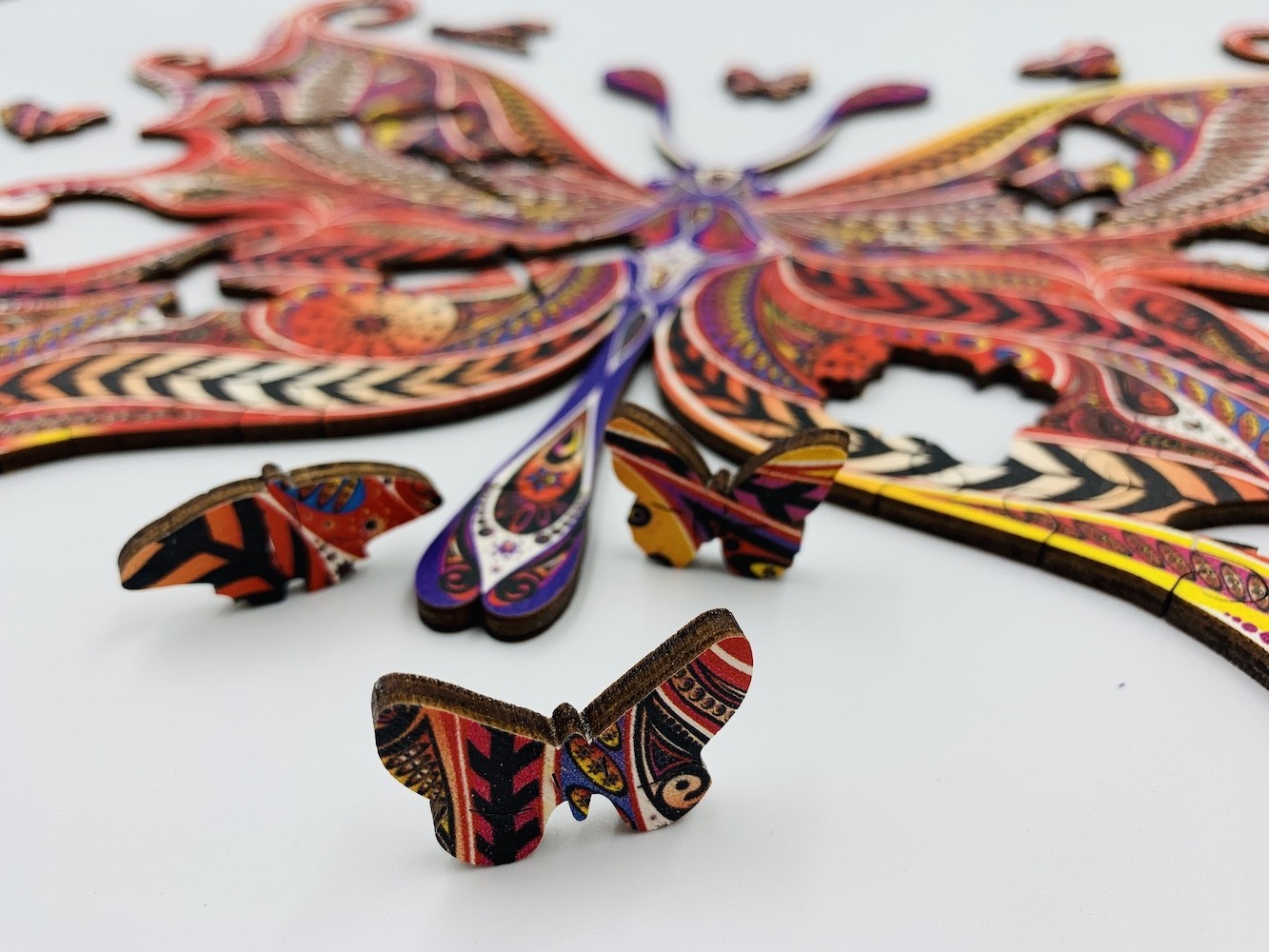 Butterfly Illusionist, wooden puzzle