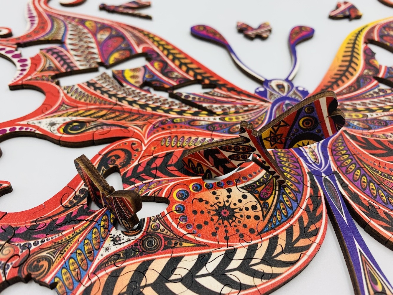 Butterfly Illusionist, wooden puzzle