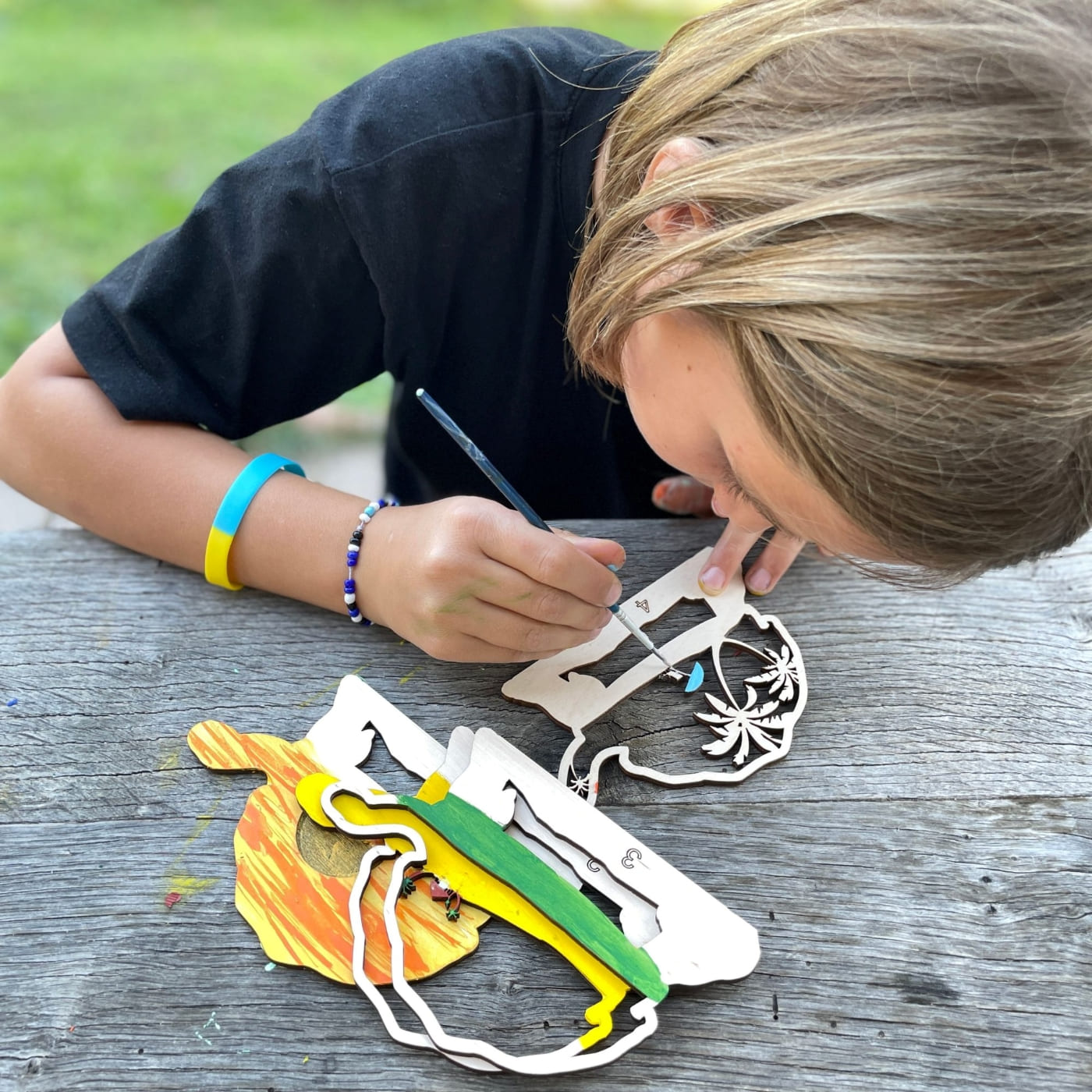 3D Wooden coloring kit Turtle