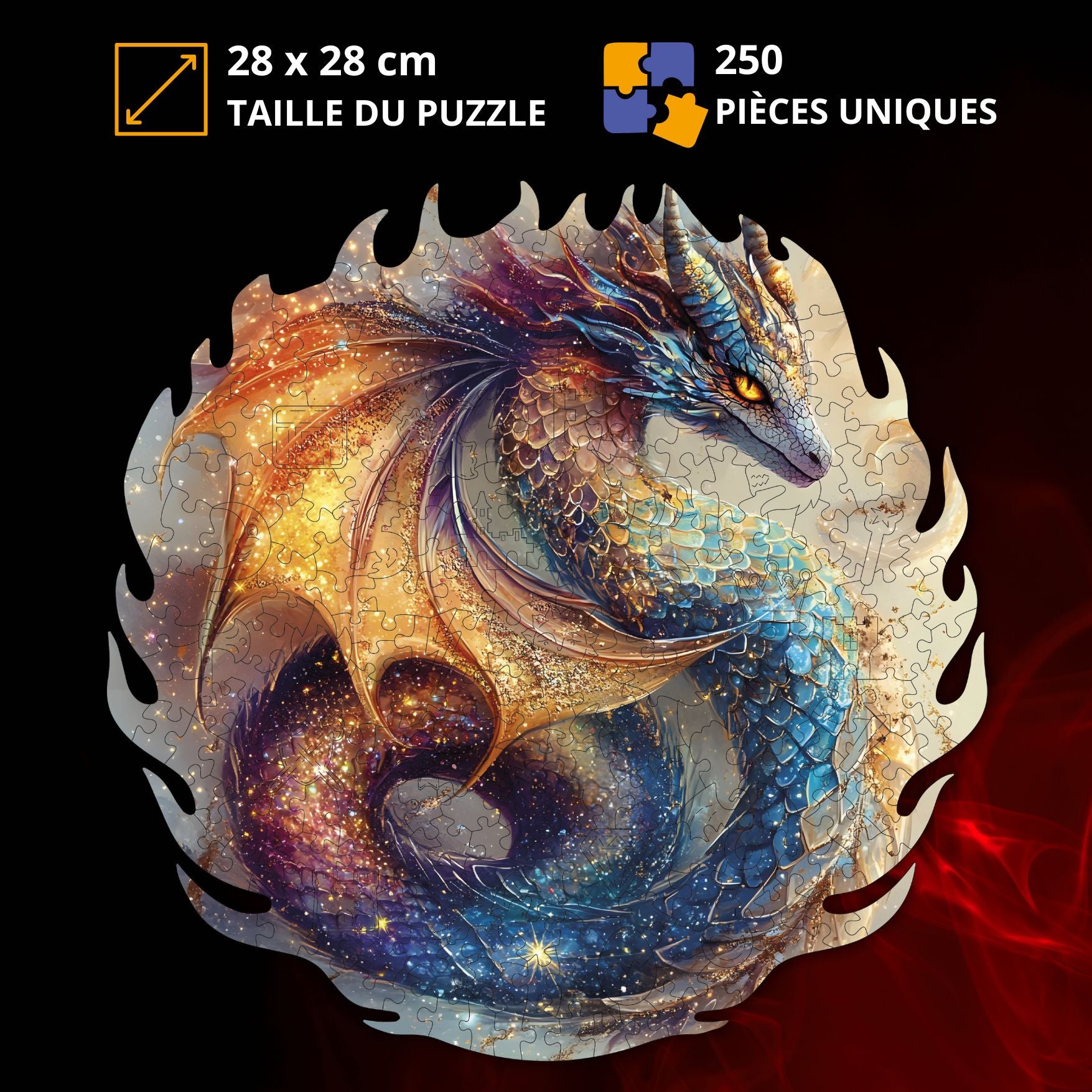 Dragon céleste Puzzle en bois