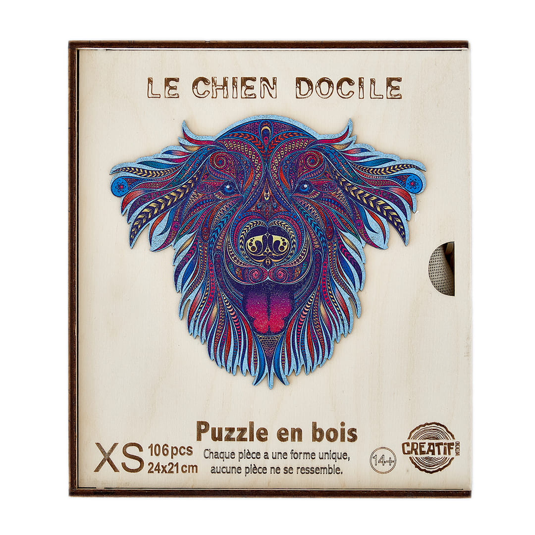 Faithful Dog Wooden Puzzle #Box_Wooden box