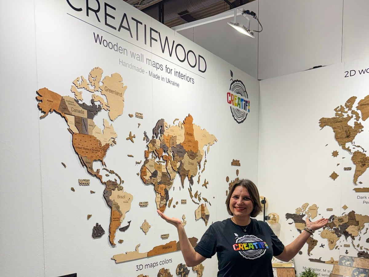 Le stand Creatifwood sur un salon professionnel