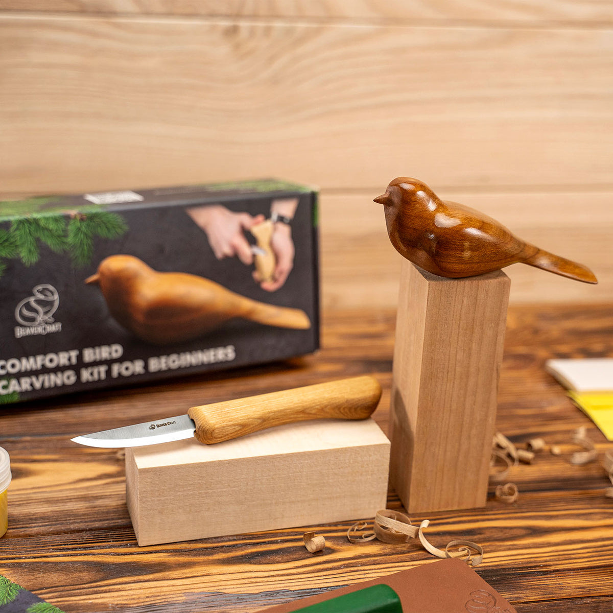 Wood Carving Kit for Beginners – Bird