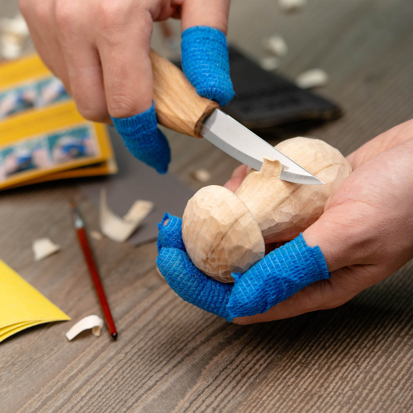 Mushrooms Wood Carving Kit for Beginners