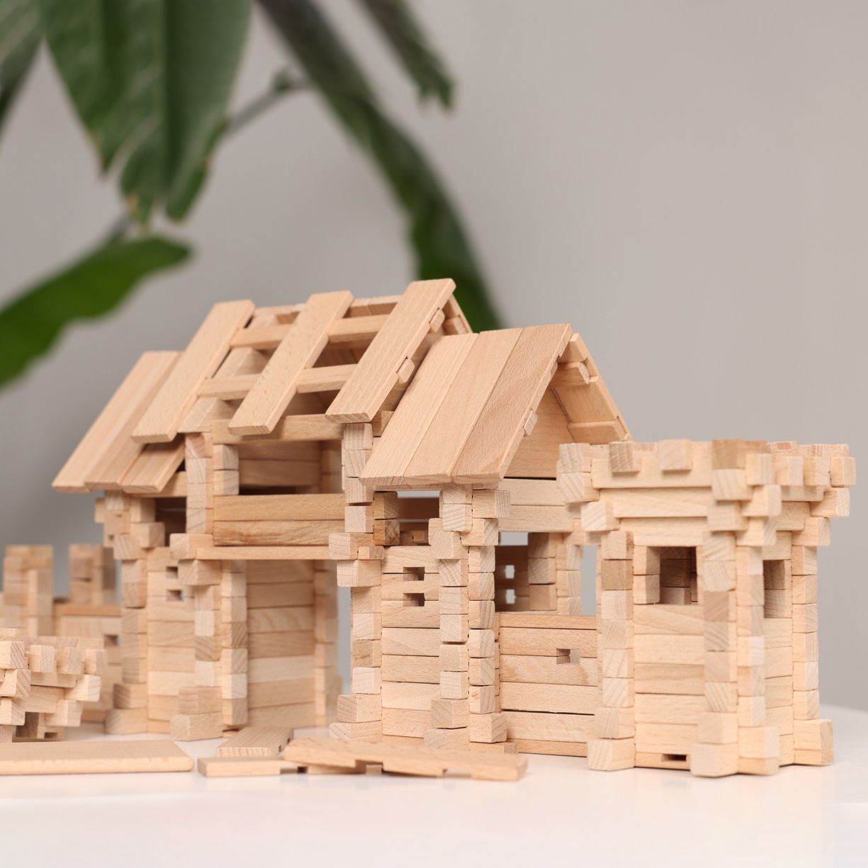 Jeu de construction en bois GateWay 296 pièces
