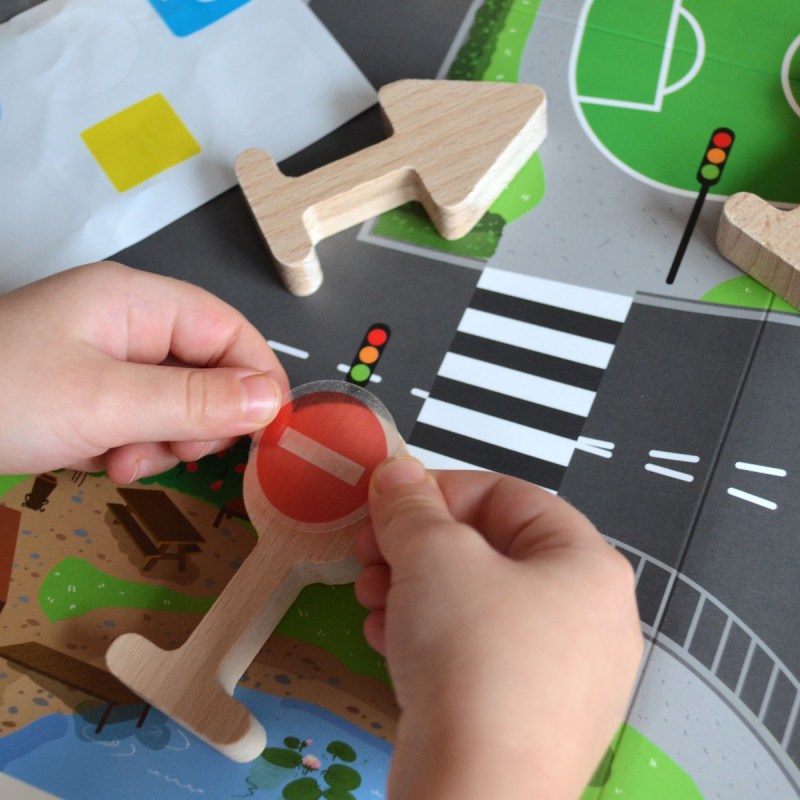 Set de jeu Panneaux routiers 18 pièces