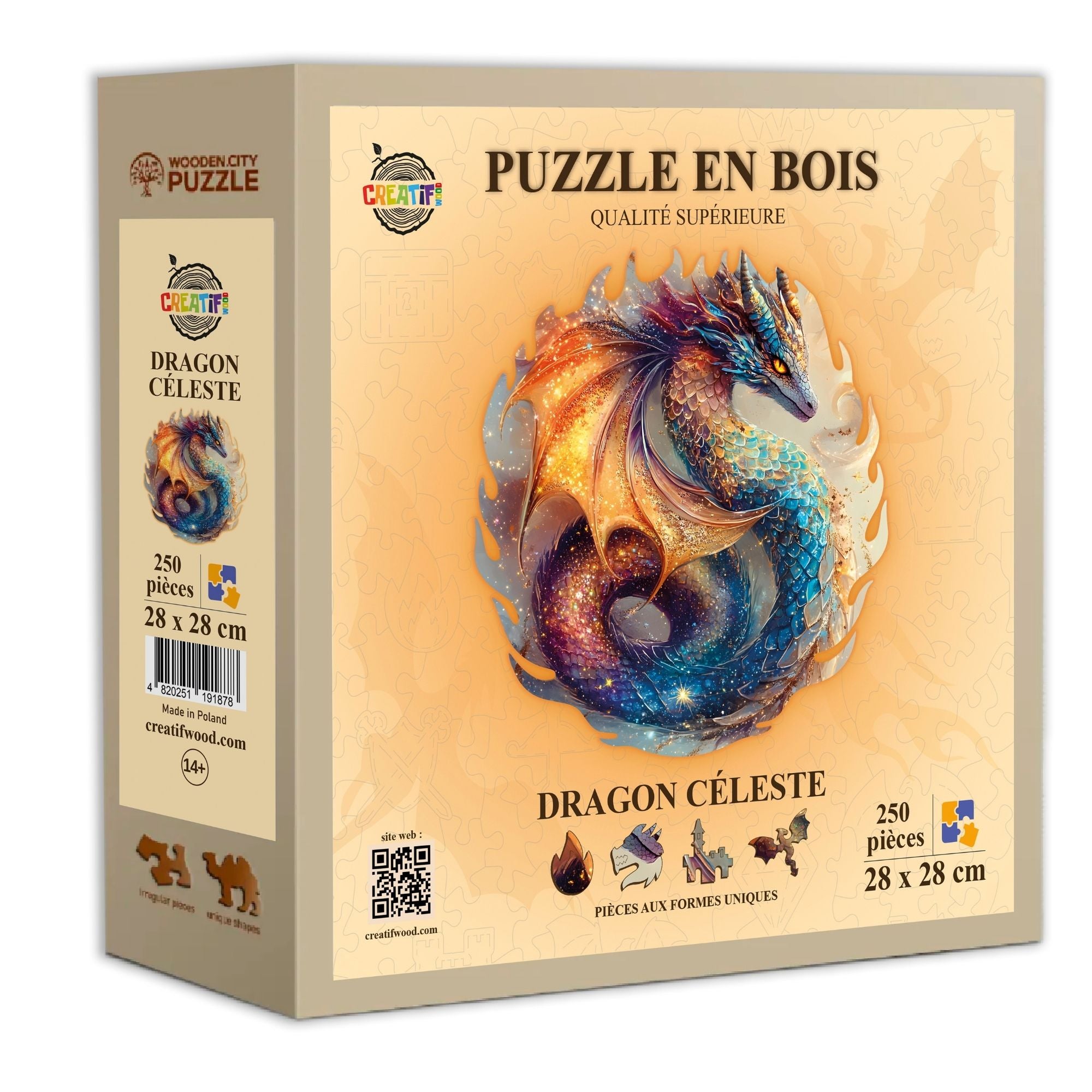 Dragon céleste  Puzzle en bois