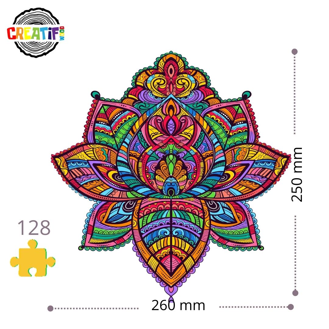 Bloomy Lotus Wooden Puzzle