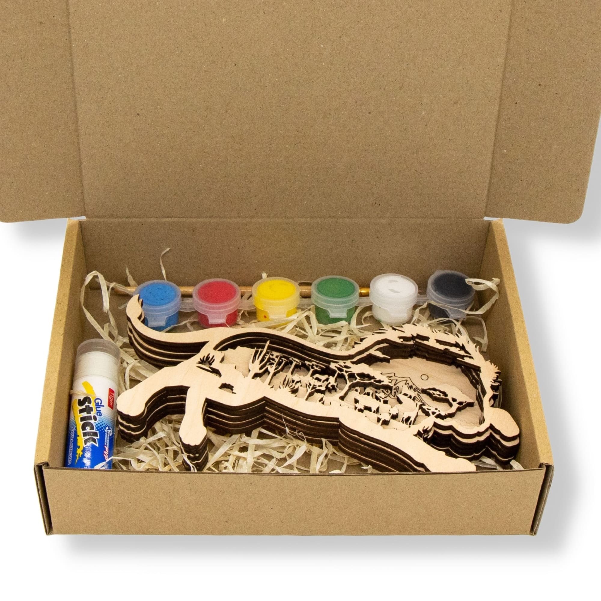 3D Wooden coloring kit Lion