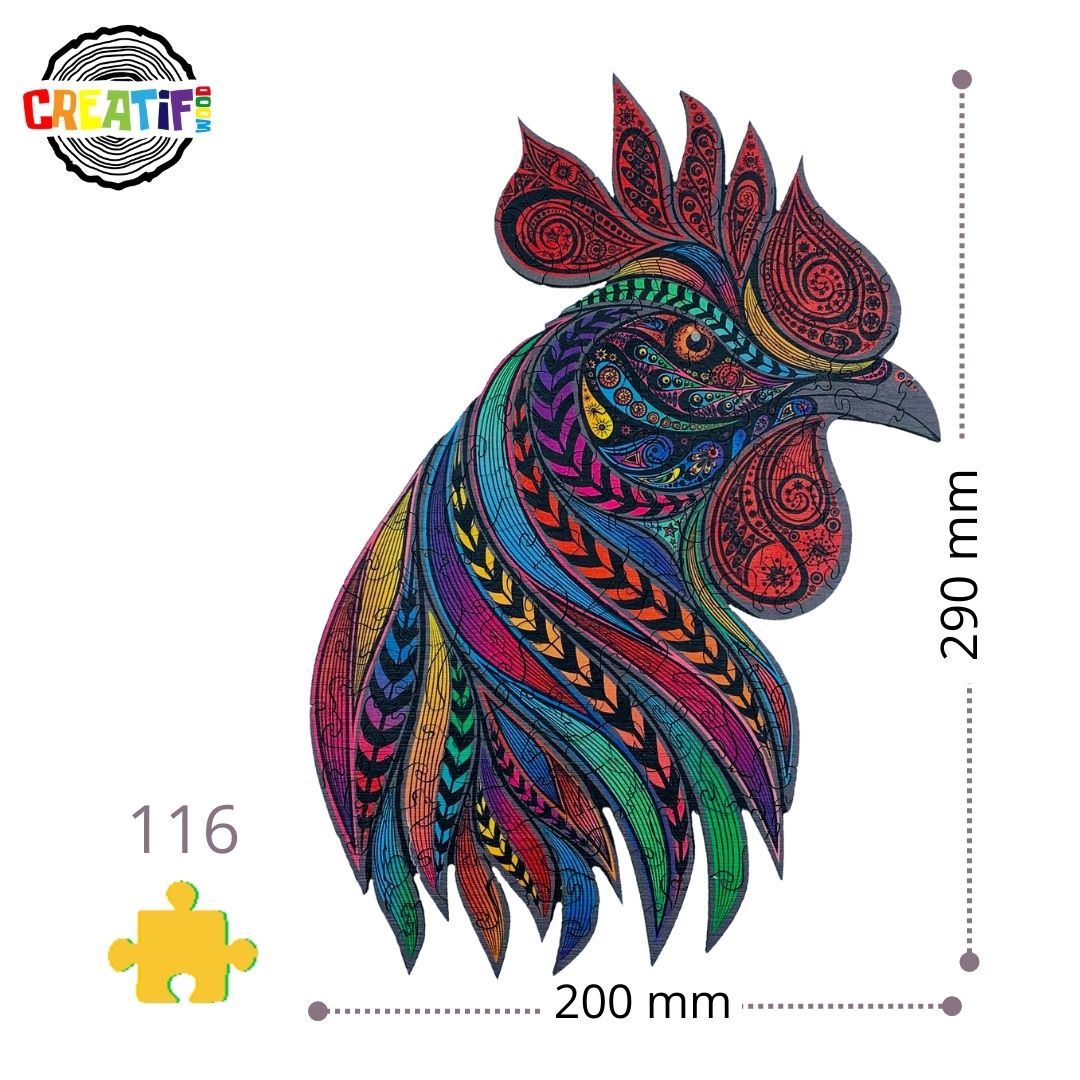 Singing Rooster Wooden Puzzle