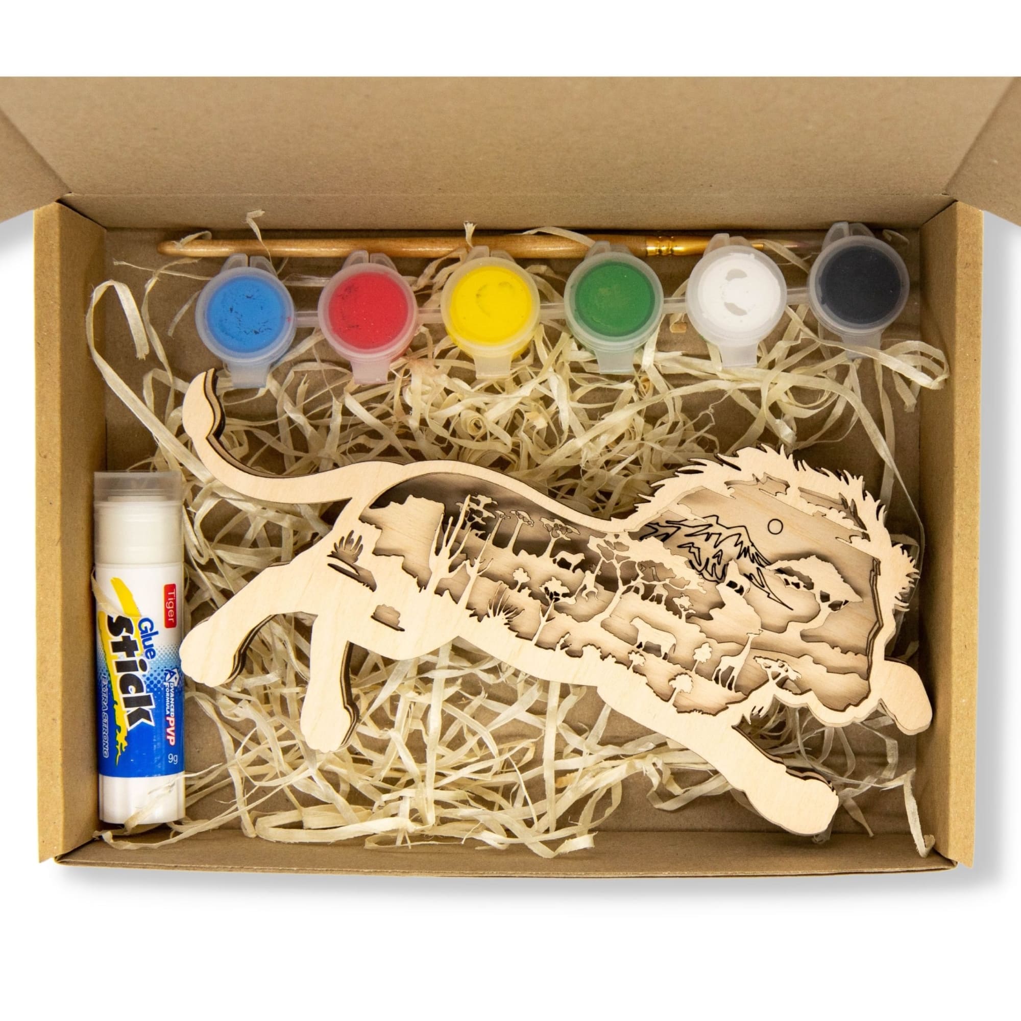 3D Wooden coloring kit Lion
