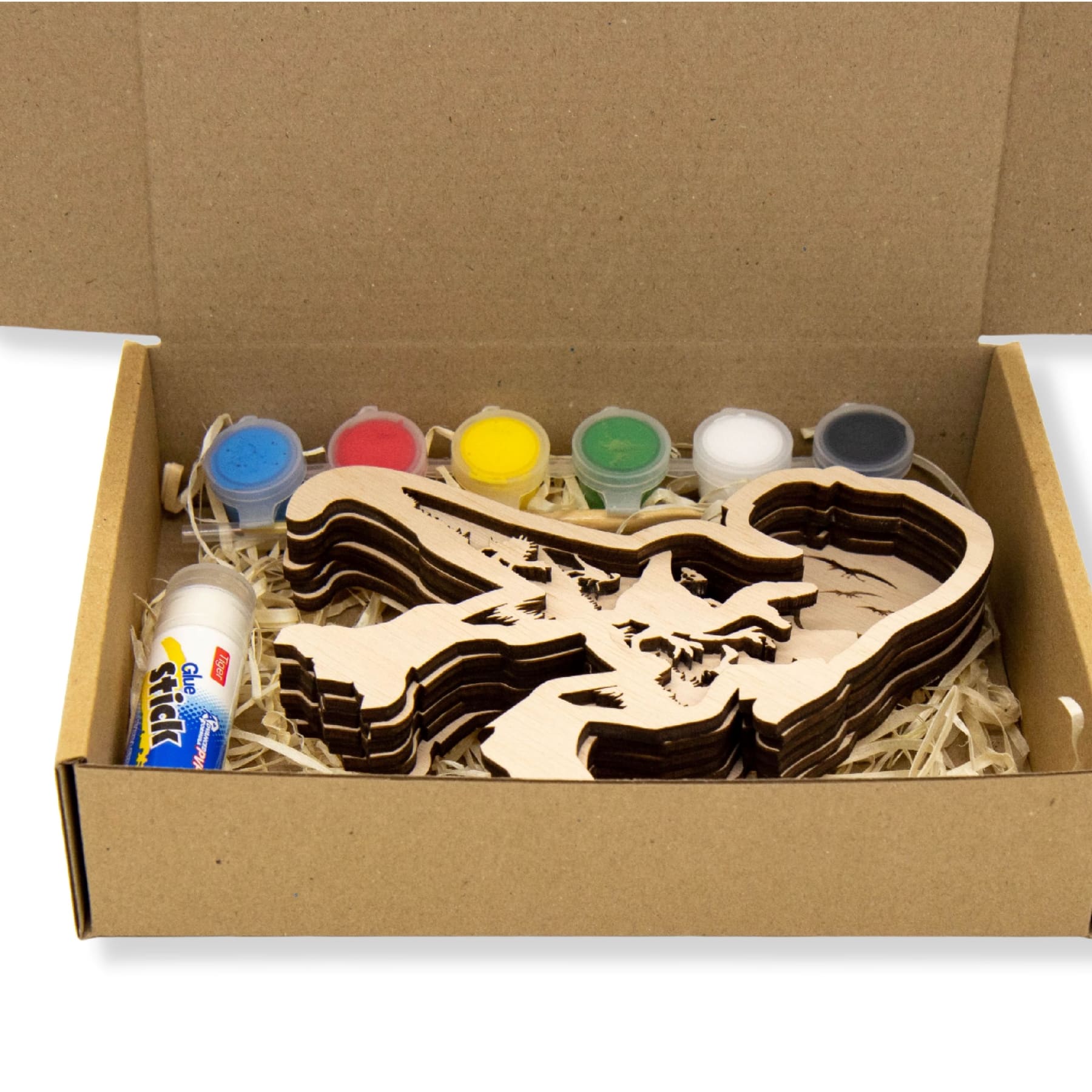 3D Wooden coloring kit T-rex