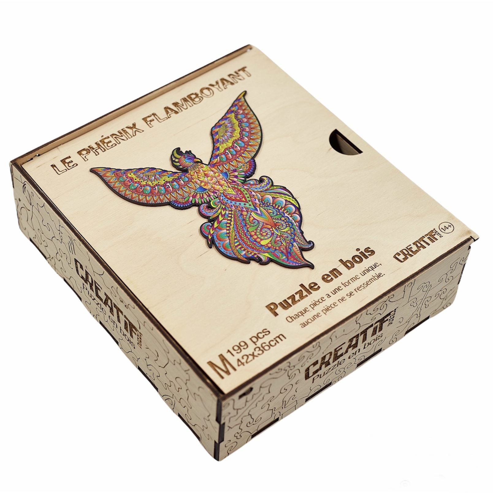 The Flaming Phoenix Wooden Puzzle