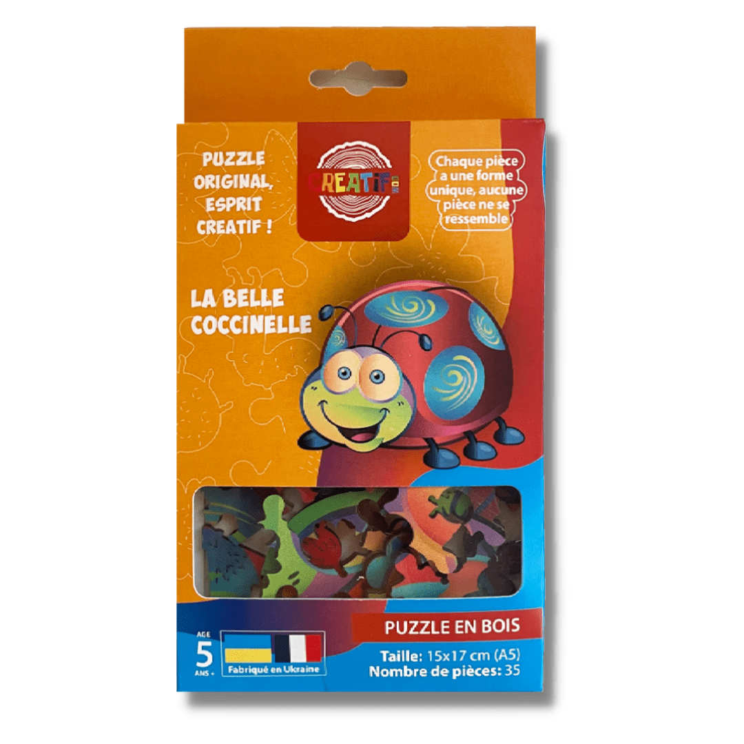 The Beautiful Ladybug Wooden Puzzle